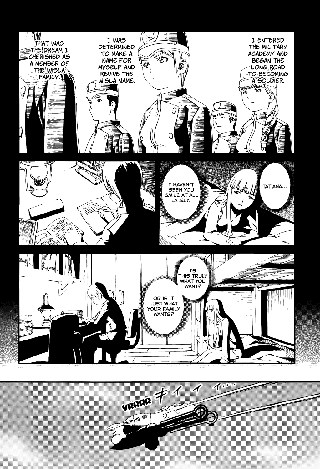 Last Exile - Sunadokei no Tabibito Chapter 7 page 5 - Chapter 7: A Young Woman's Desire