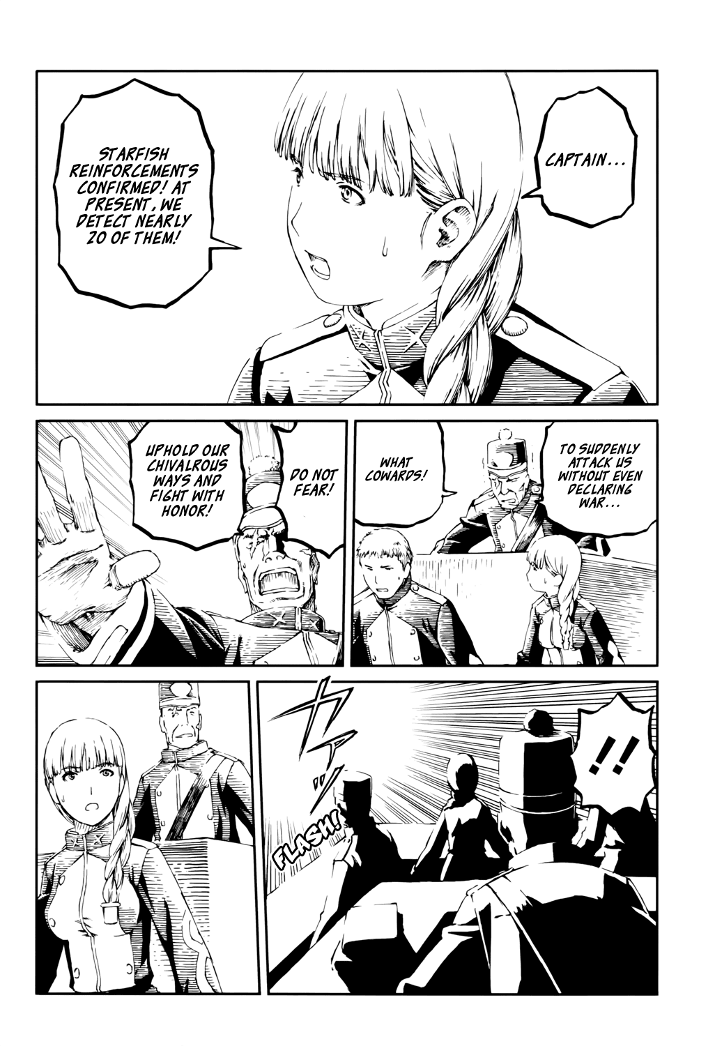 Last Exile - Sunadokei no Tabibito Chapter 8 page 13 - Chapter 8: A Young Woman's Courage