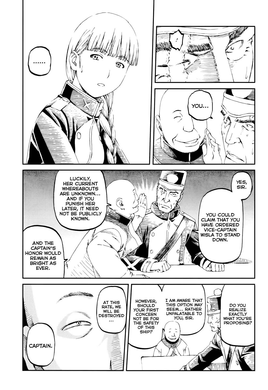 Last Exile - Sunadokei no Tabibito Chapter 8 page 16 - Chapter 8: A Young Woman's Courage