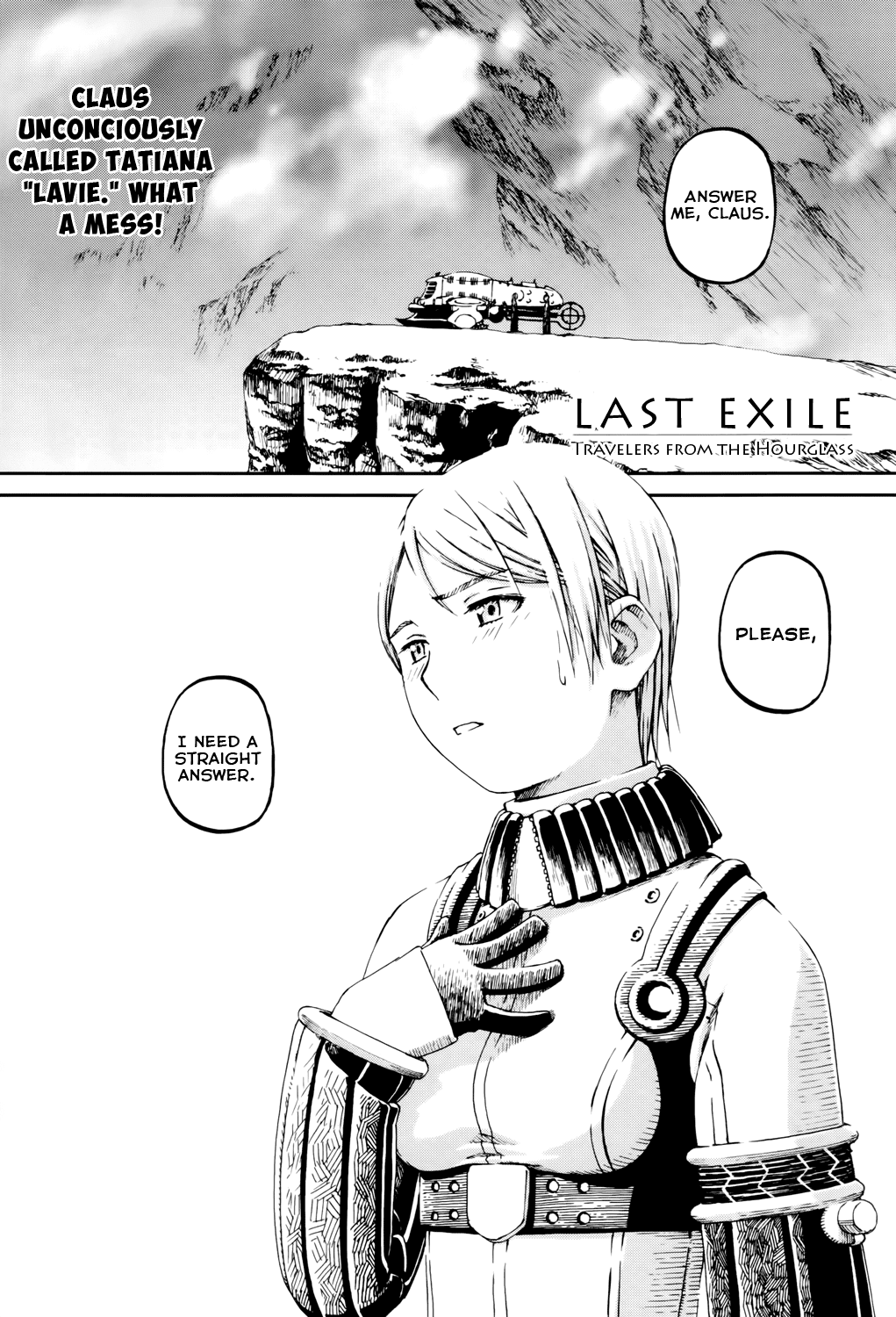 Last Exile - Sunadokei no Tabibito Chapter 8 page 2 - Chapter 8: A Young Woman's Courage