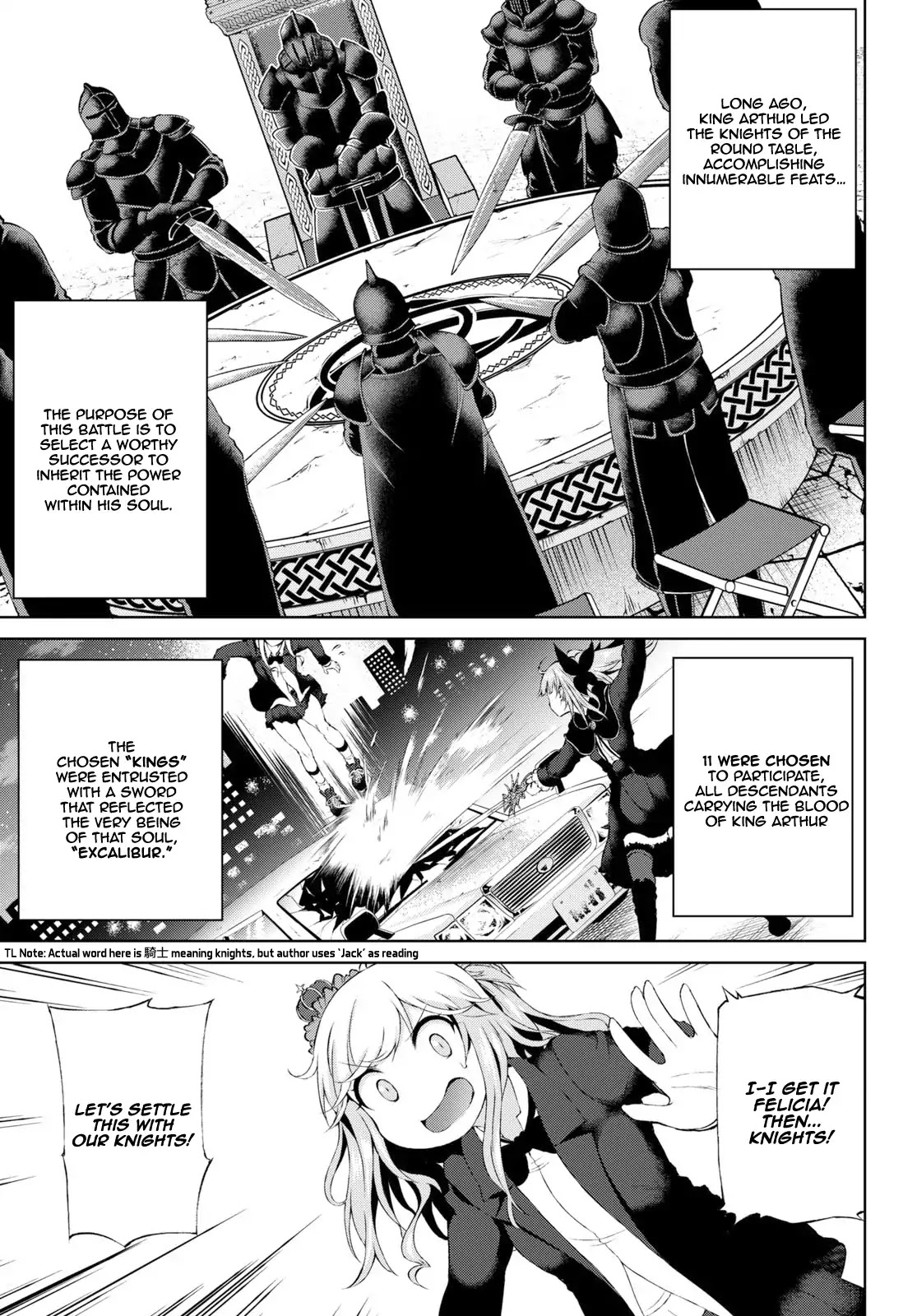 Last Round Arthurs Chapter 1 page 15 - Chapter 1: King, Knight, and Joker