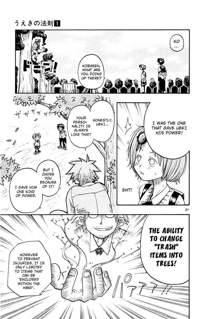 Law of Ueki Chapter 1.1 page 31 - Vol.01 Chapter 1 : Ueki Kouske - An Alien?
