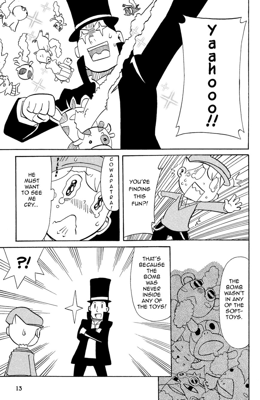 Layton Kyouju to Yukai na Jiken Chapter 1 page 14 - Chapter 1 : Professor Layton and the Disastrous Bomb