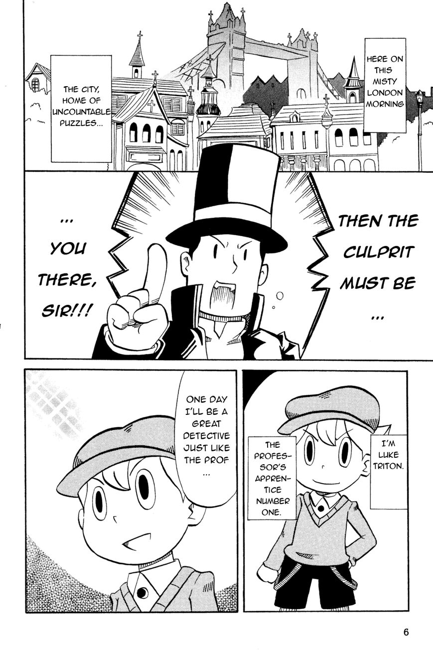 Layton Kyouju to Yukai na Jiken Chapter 1 page 7 - Chapter 1 : Professor Layton and the Disastrous Bomb