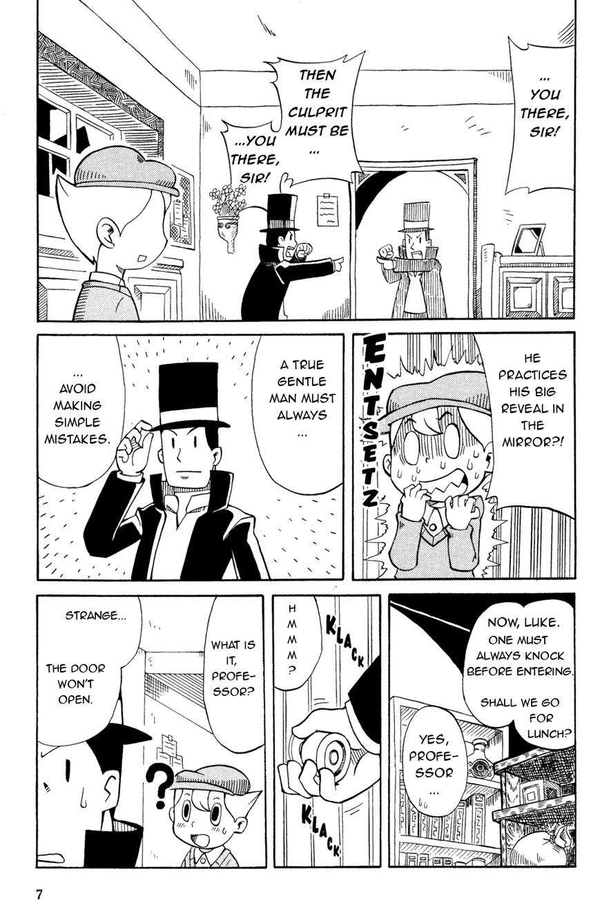 Layton Kyouju to Yukai na Jiken Chapter 1 page 8 - Chapter 1 : Professor Layton and the Disastrous Bomb