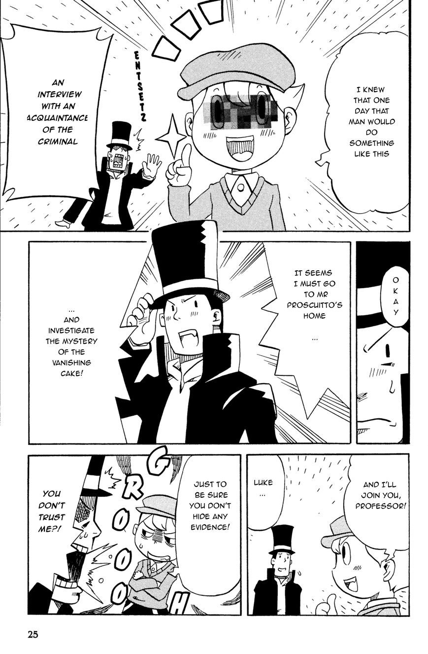 Layton Kyouju to Yukai na Jiken Chapter 2 page 5 - Chapter 2 : Professor Layton and the Vanishing Cake