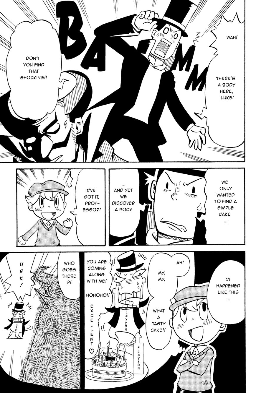 Layton Kyouju to Yukai na Jiken Chapter 2 page 7 - Chapter 2 : Professor Layton and the Vanishing Cake