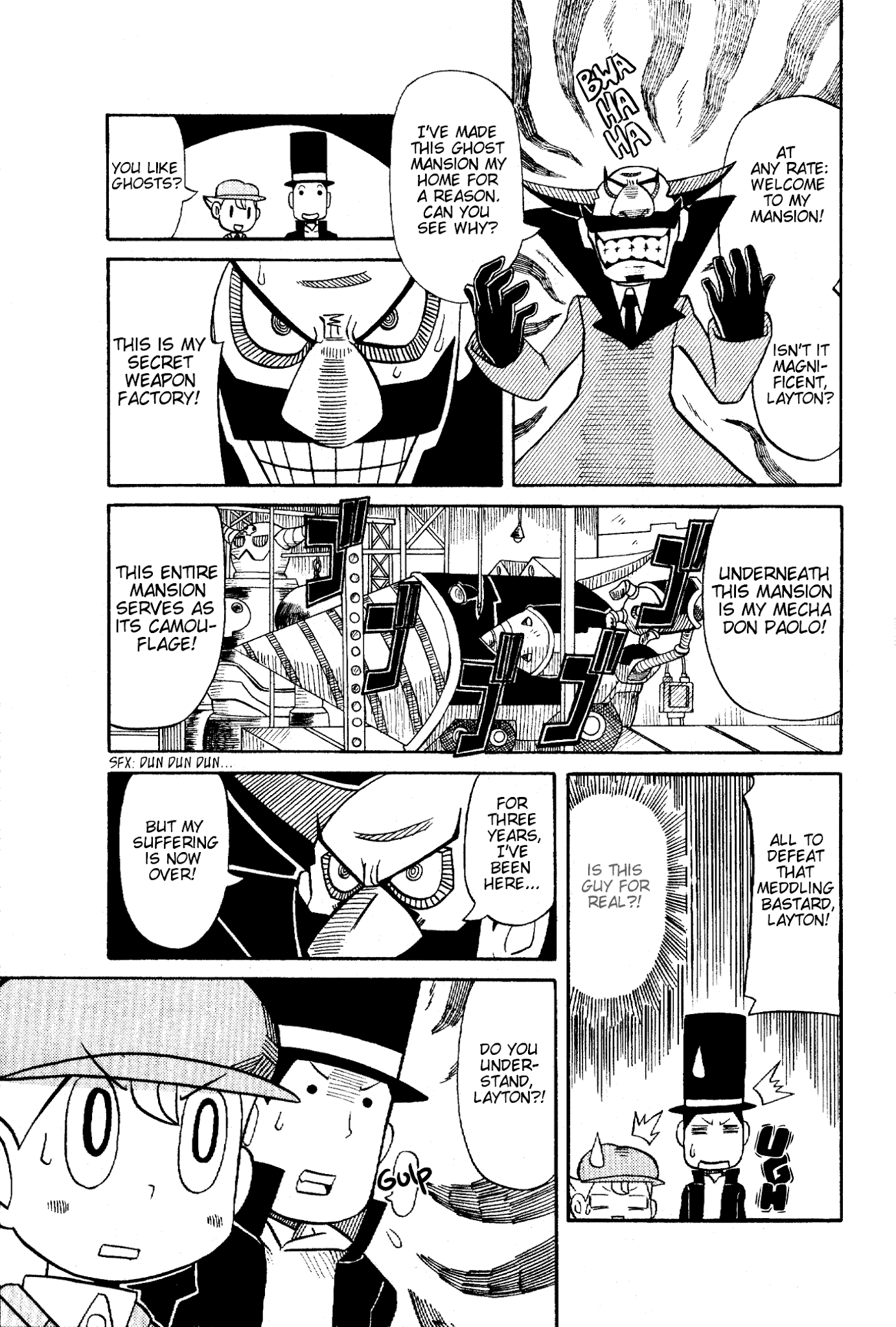 Layton Kyouju to Yukai na Jiken Chapter 4.2 page 17 - Chapter 4 v2 : An English Gentleman Challenges the Terrifying Unknown!