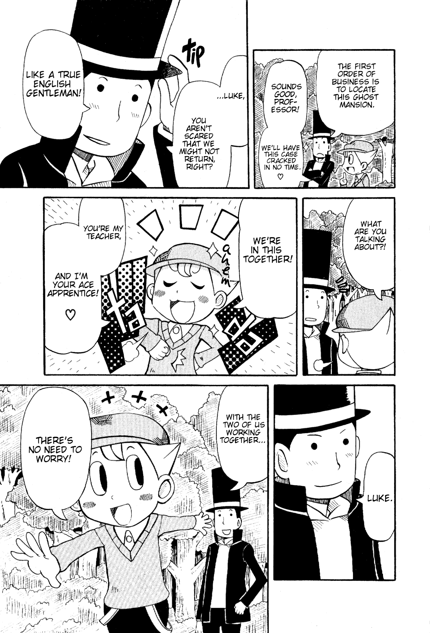 Layton Kyouju to Yukai na Jiken Chapter 4.2 page 3 - Chapter 4 v2 : An English Gentleman Challenges the Terrifying Unknown!