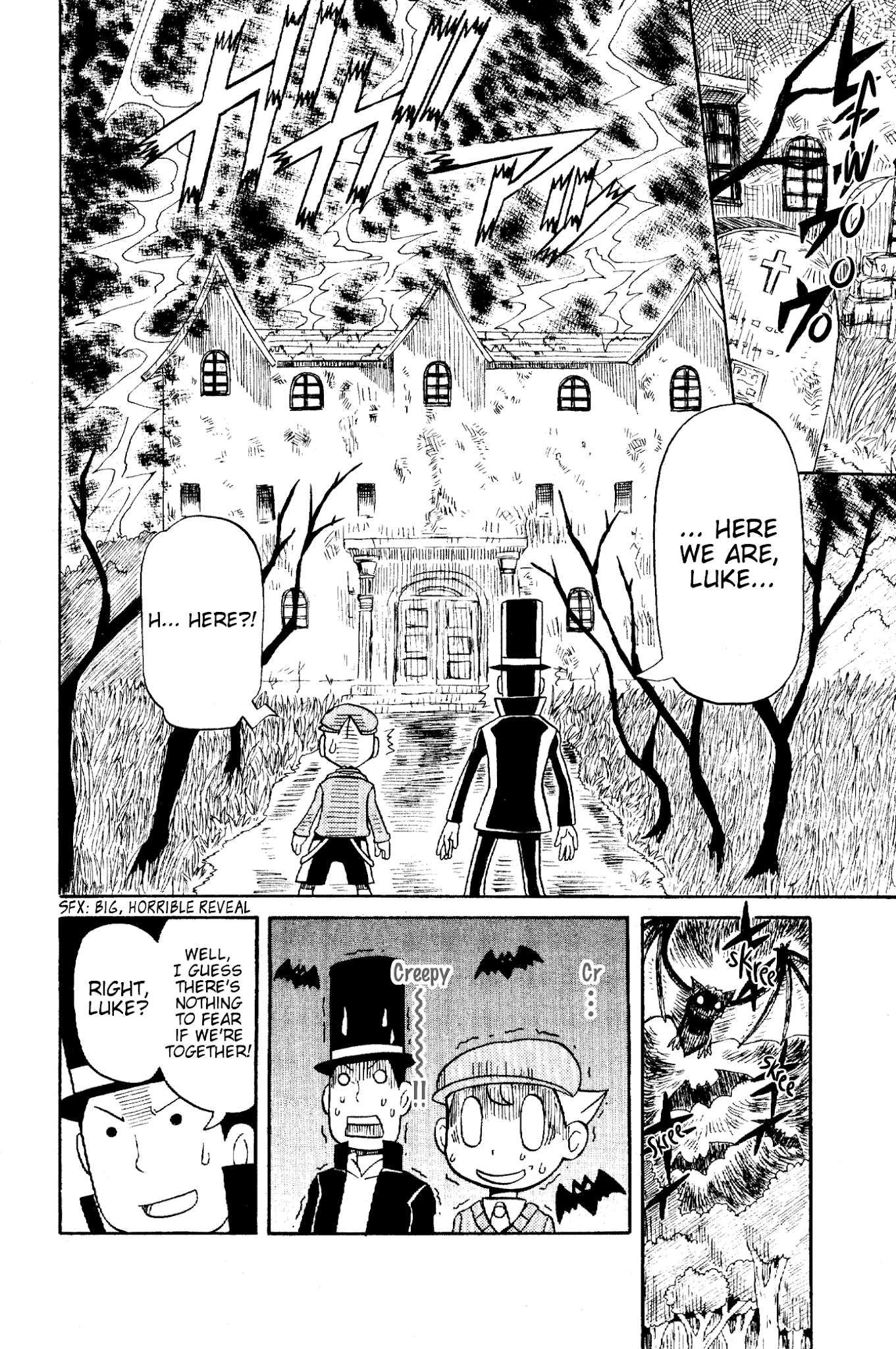Layton Kyouju to Yukai na Jiken Chapter 4.2 page 4 - Chapter 4 v2 : An English Gentleman Challenges the Terrifying Unknown!