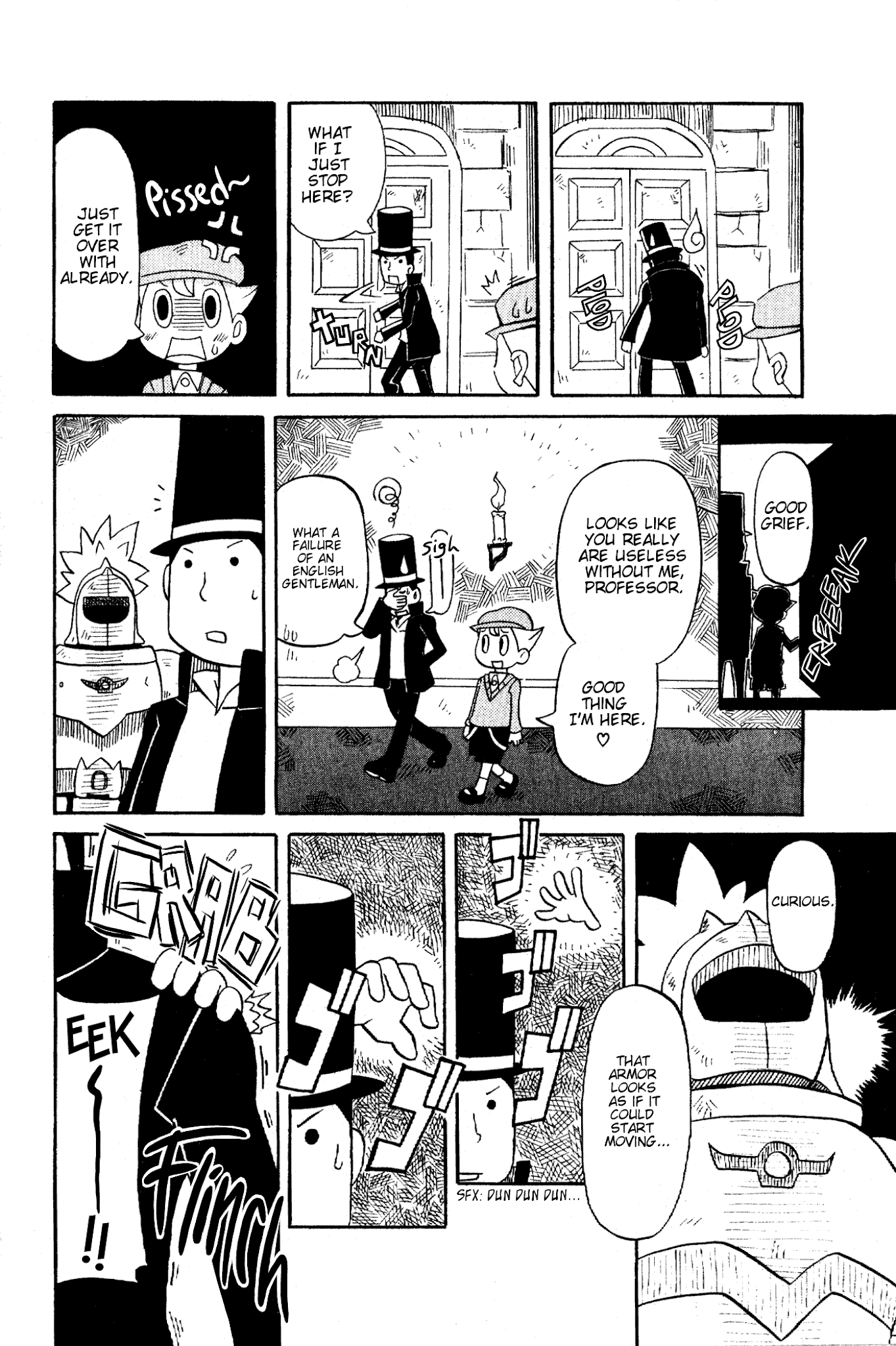 Layton Kyouju to Yukai na Jiken Chapter 4.2 page 6 - Chapter 4 v2 : An English Gentleman Challenges the Terrifying Unknown!
