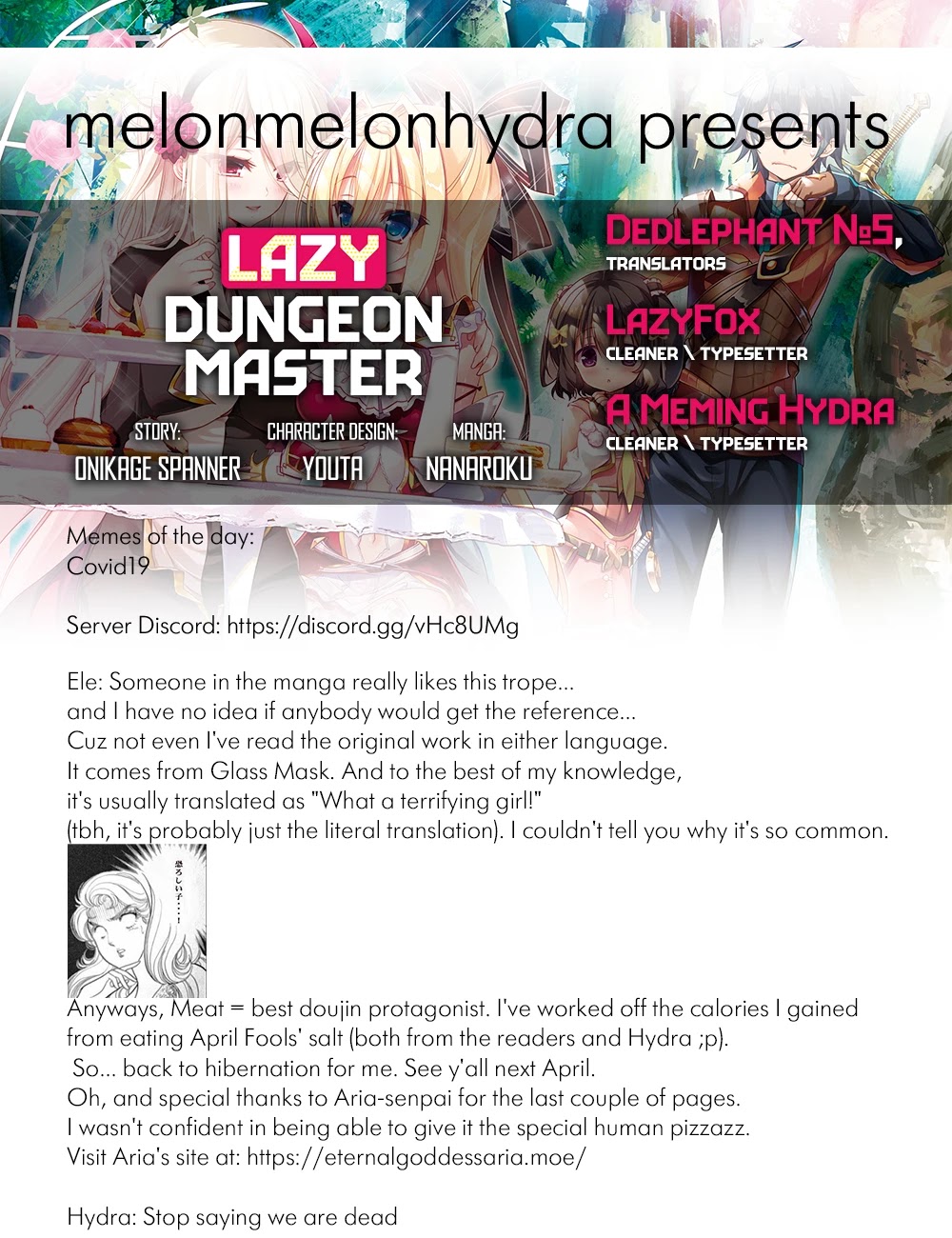 Lazy Dungeon Master Chapter 14 page 1 - Chapter 14: Our true forms are…