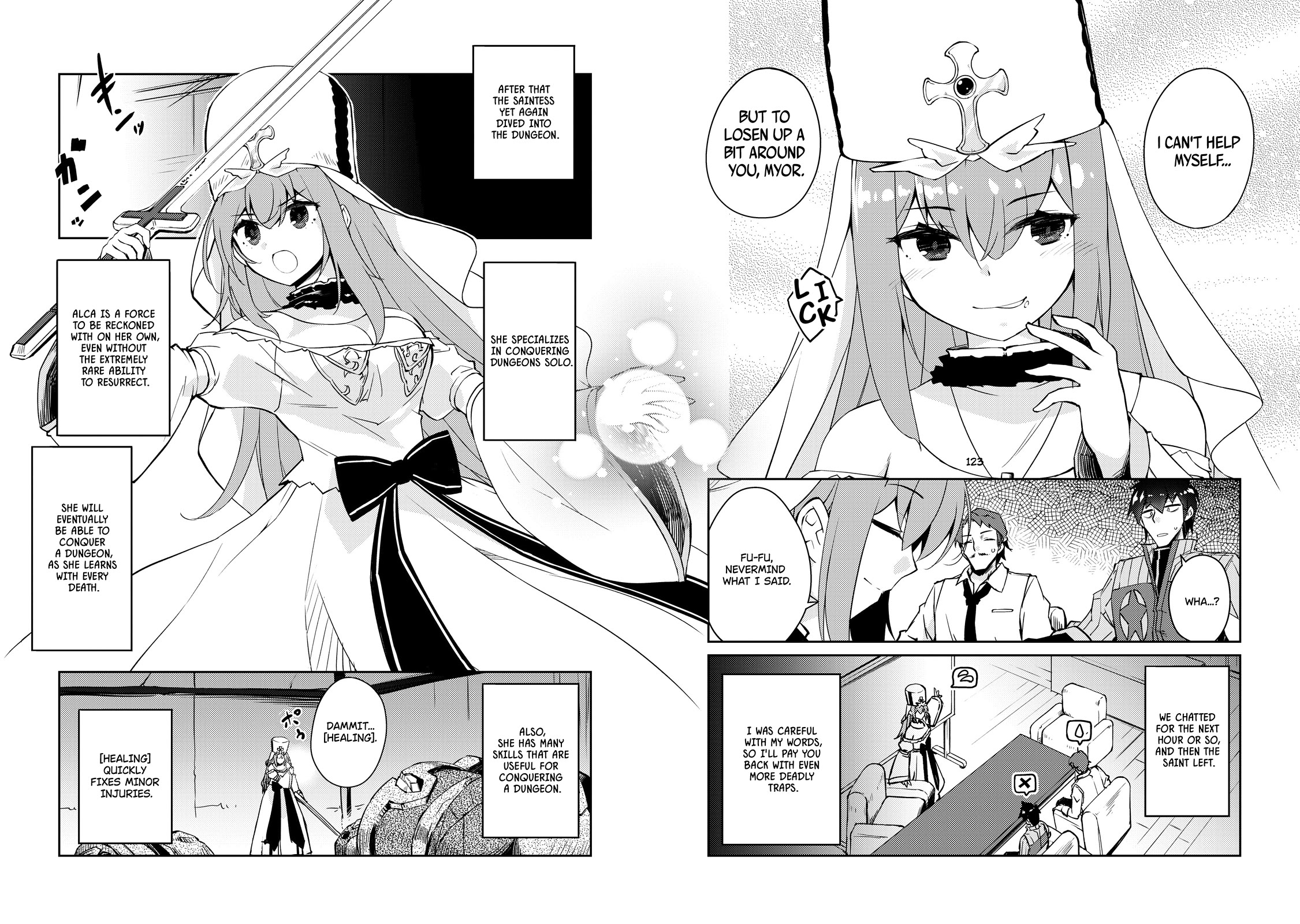 Lazy Dungeon Master Chapter 48 page 12 - Chapter 48: The Saintess vs Dungeon