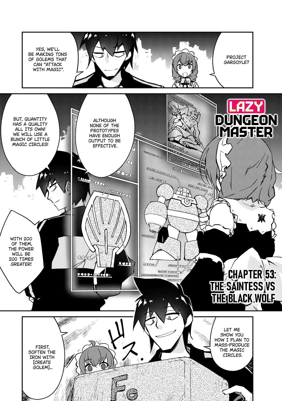 Lazy Dungeon Master Chapter 53 page 2 - Chapter 53: The Saintess VS The Black Wolf