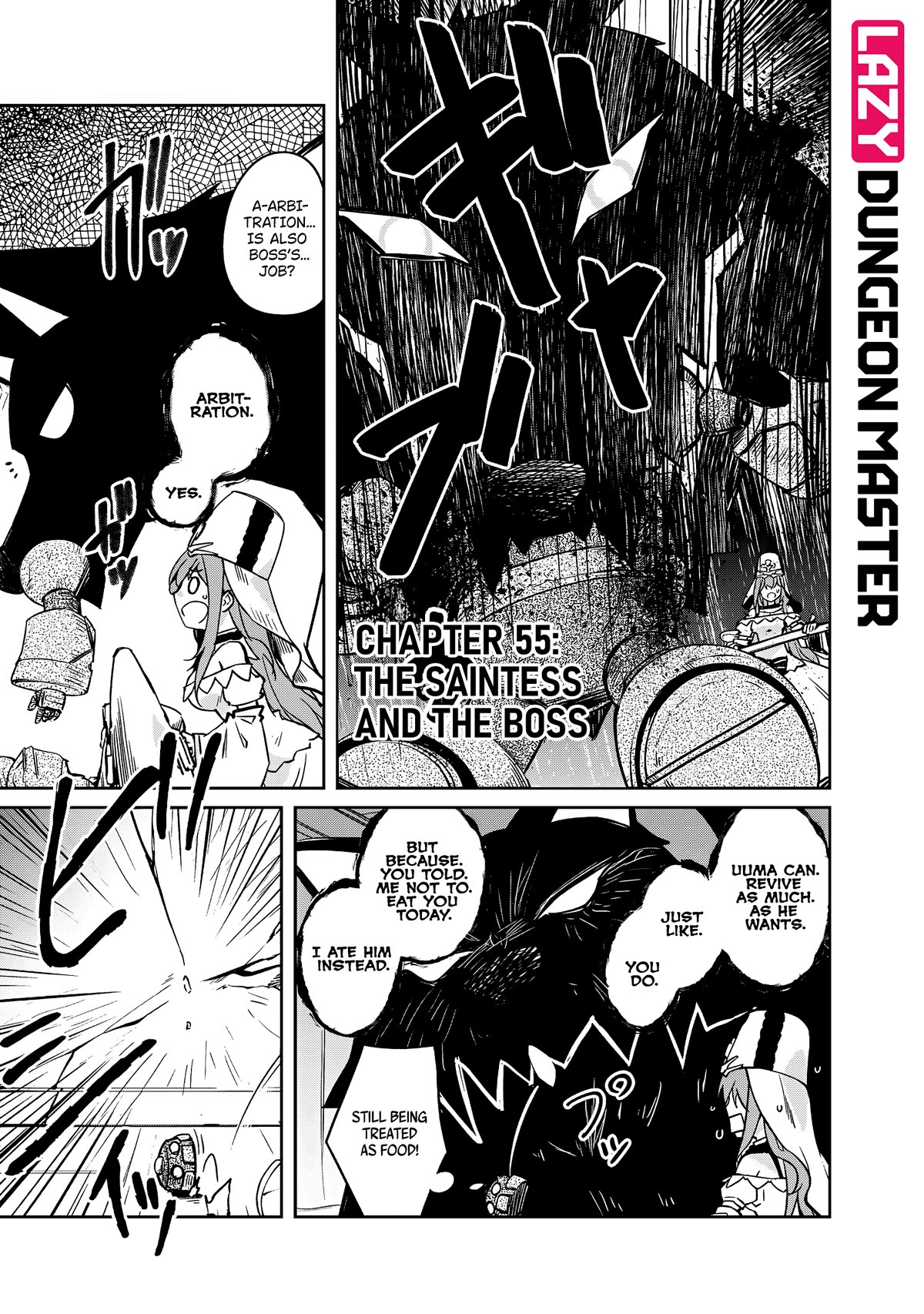 Lazy Dungeon Master Chapter 55 page 1 - Chapter 55: The Saintess And The Boss