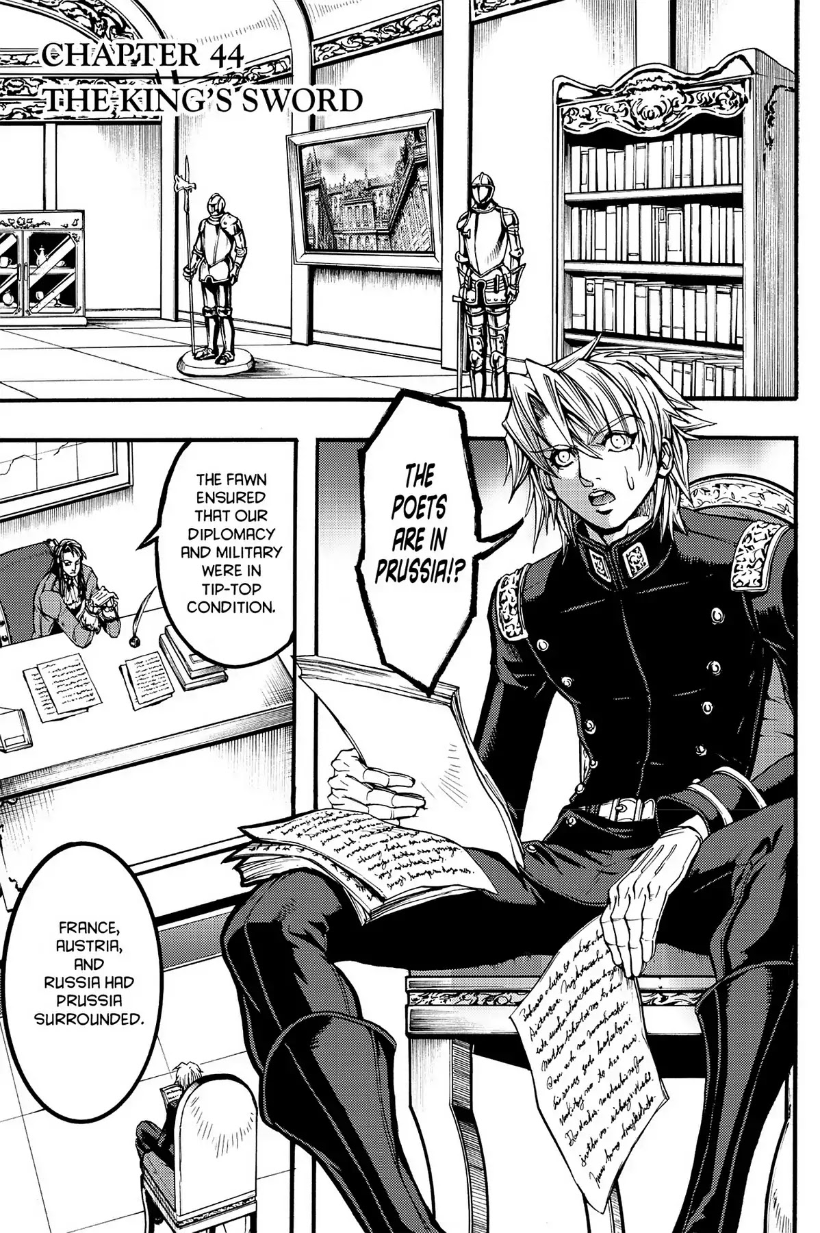 Le Chevalier D'Eon Chapter 44 page 1 - Chapter 44: The King's Sword