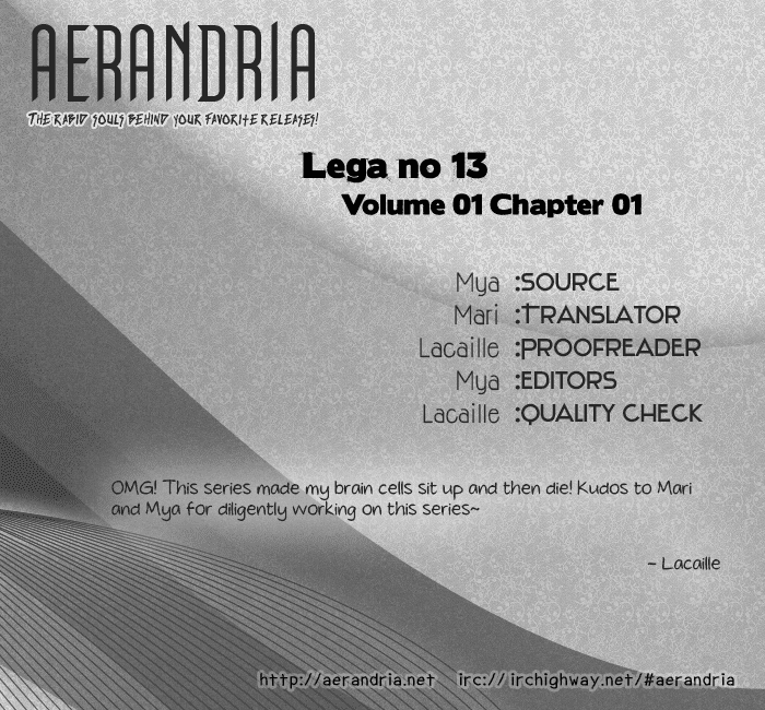 Lega no 13 Chapter 1.2 page 3 - Chapter 1 v2 : I - The Merry Priest: Opening