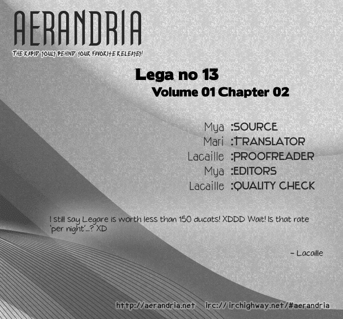 Lega no 13 Chapter 2.2 page 2 - Chapter 2 v2 : I - The Merry Priest: Closing