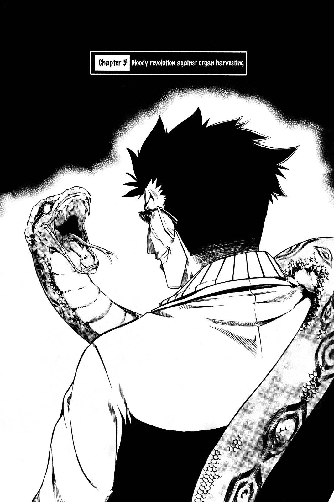 Legend Hustle Chapter 5 page 1 - Chapter 5: Bloody Revolution Against Organ Harvesting
