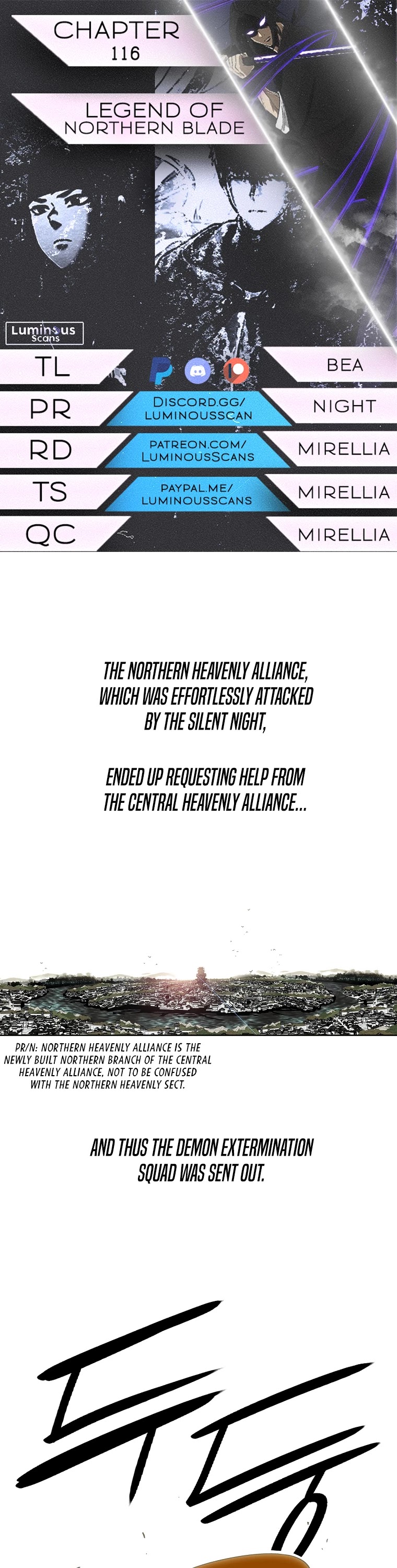 Legend of the Northern Blade Chapter 116 page 1 - Chapter 116