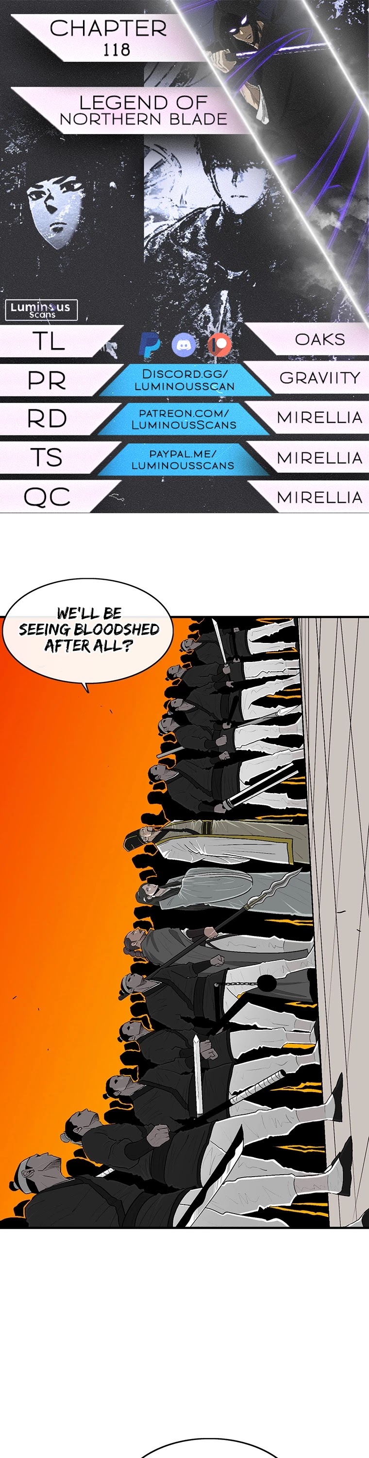 Legend of the Northern Blade Chapter 118 page 1 - Chapter 118
