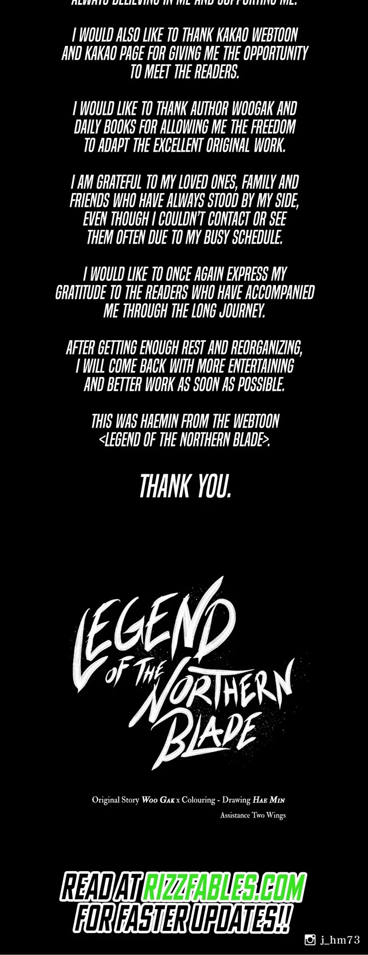 Legend of the Northern Blade Chapter 202 page 61 - Chapter 202 [END]