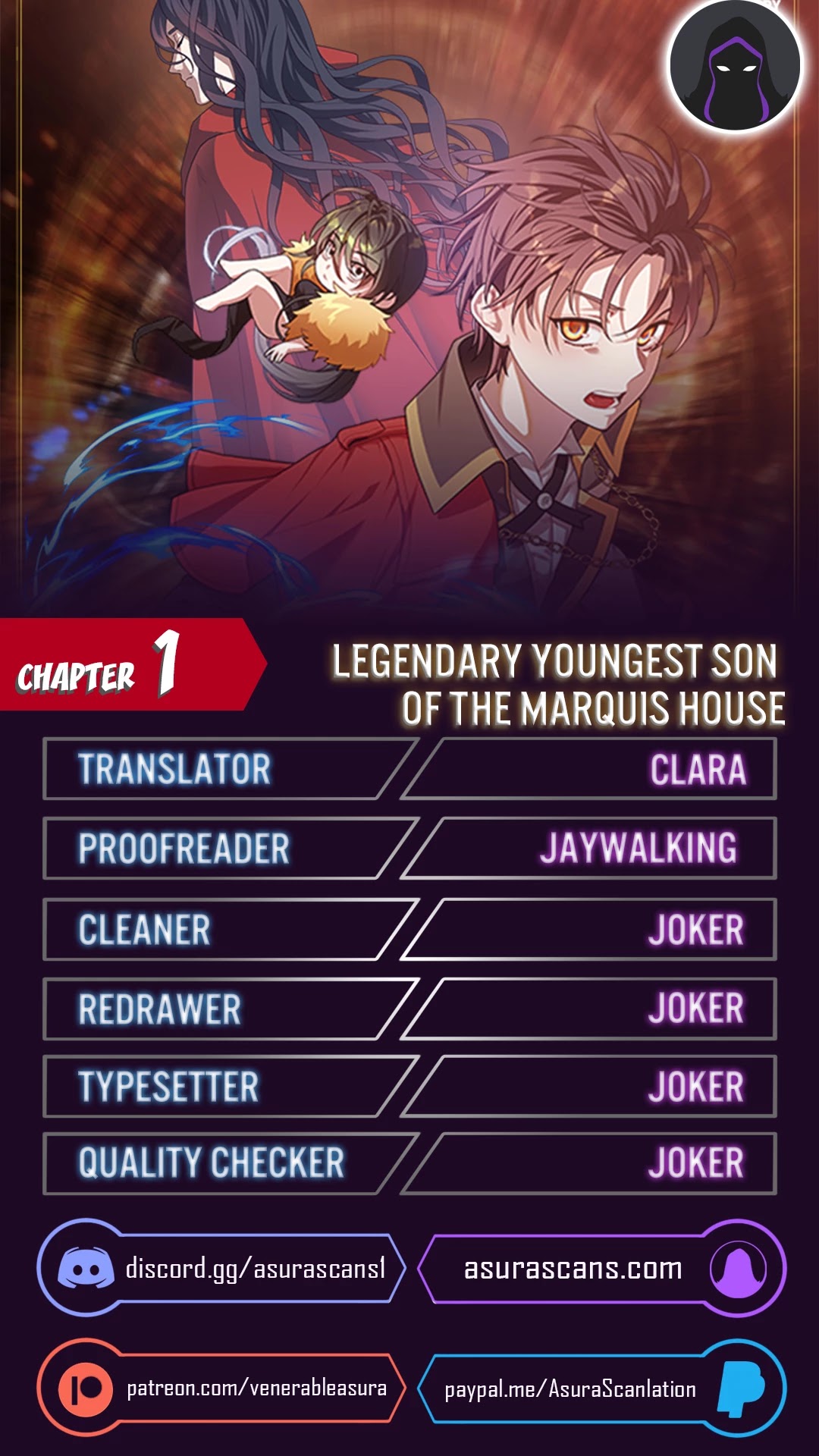 Legendary Youngest Son of the Marquis House Chapter 1 page 1 - Chapter 1