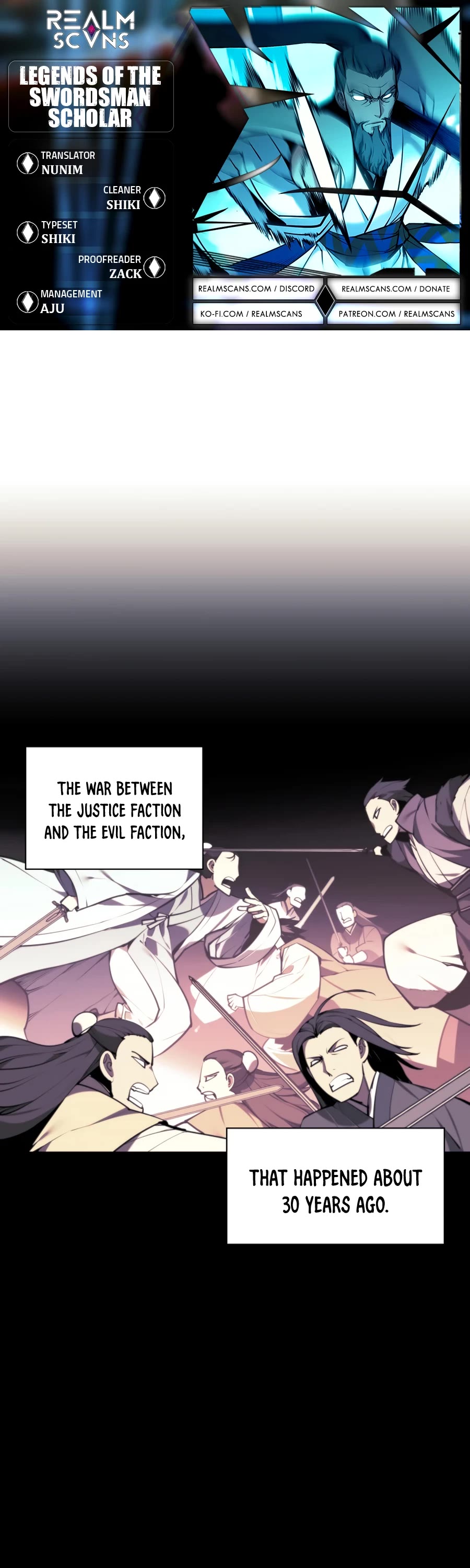 Legends of the Swordsman Scholar Chapter 22 page 1 - Chapter 22