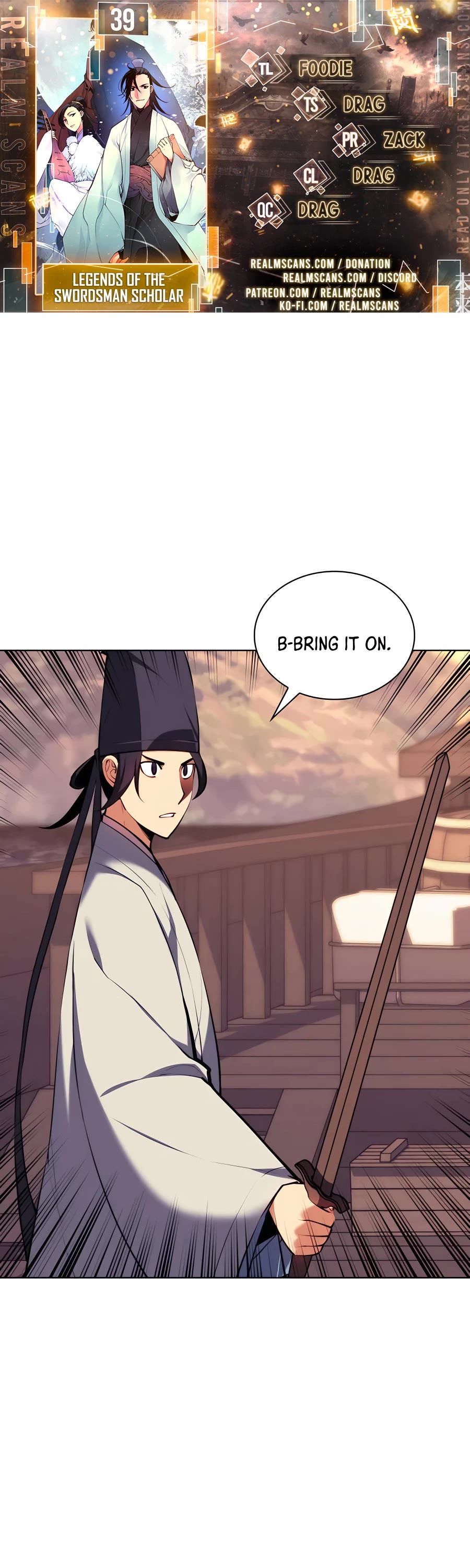 Legends of the Swordsman Scholar Chapter 39 page 1 - Chapter 39