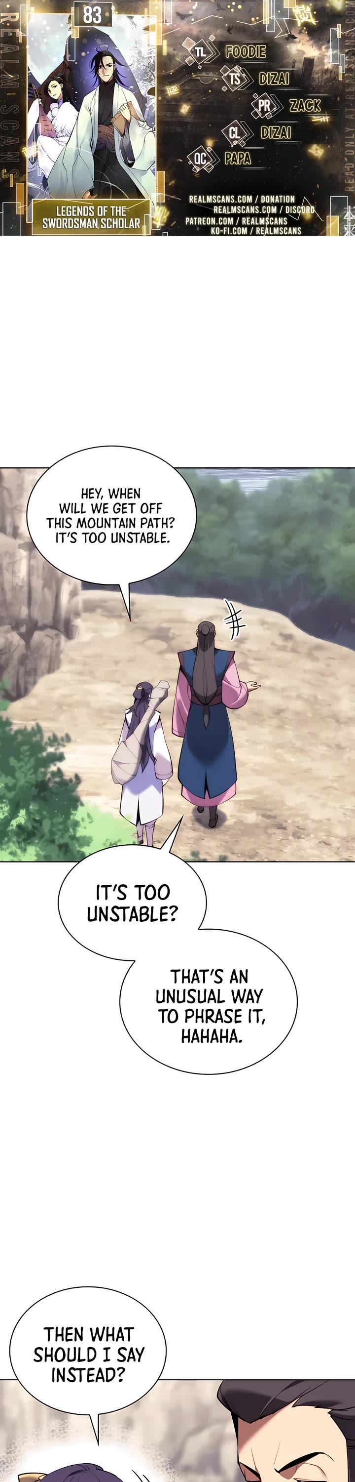 Legends of the Swordsman Scholar Chapter 83 page 1 - Chapter 83
