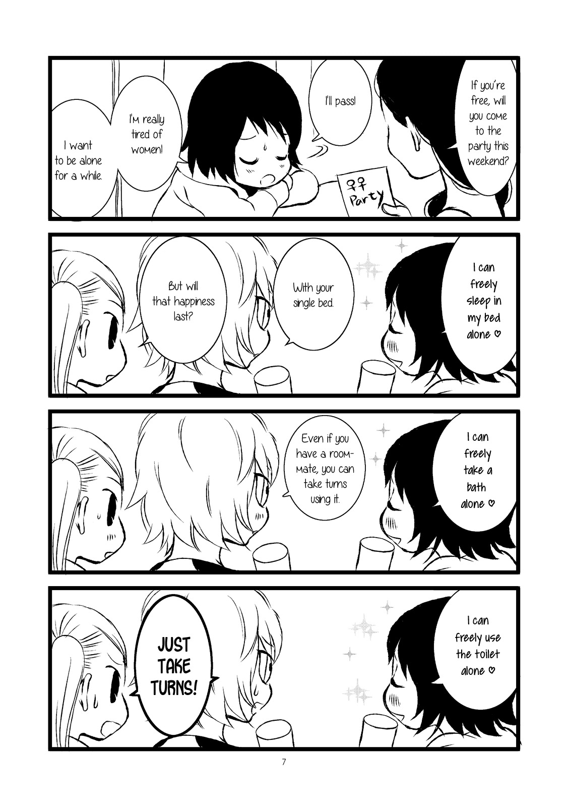 Lesbian Solo! Chapter 0 page 7 - Chapter 0: vol.0: Oneshot