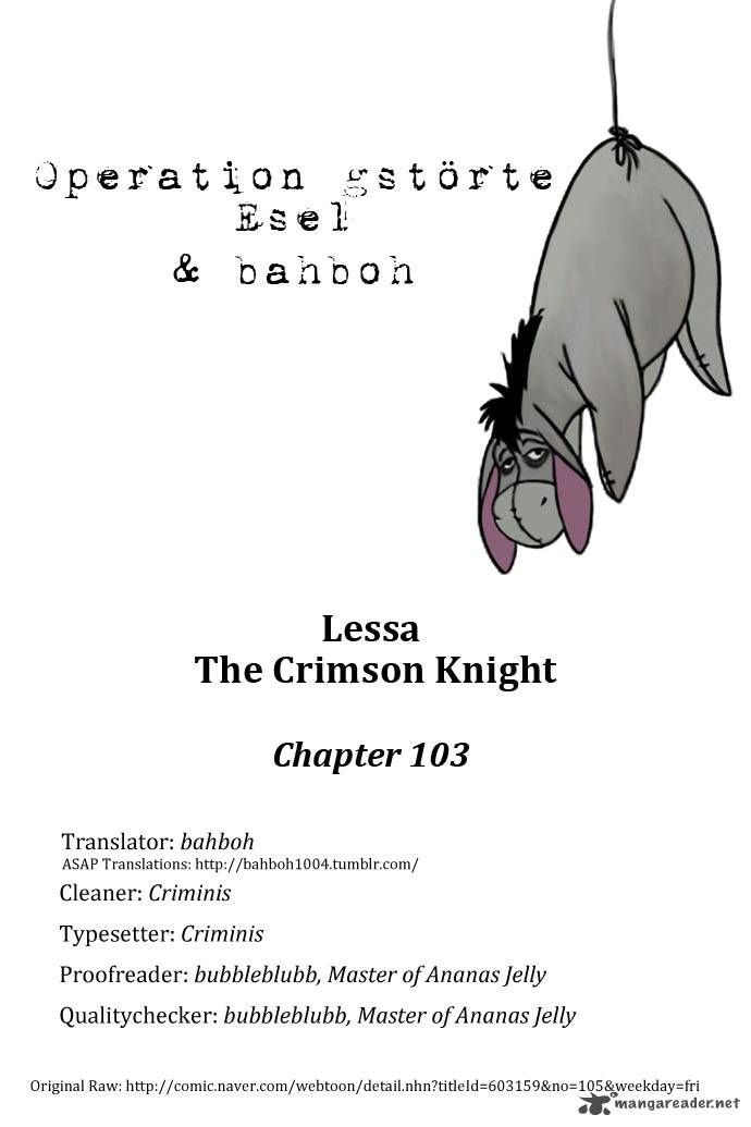 Lessa the Crimson Knight Chapter 103 page 1 - Chapter 103