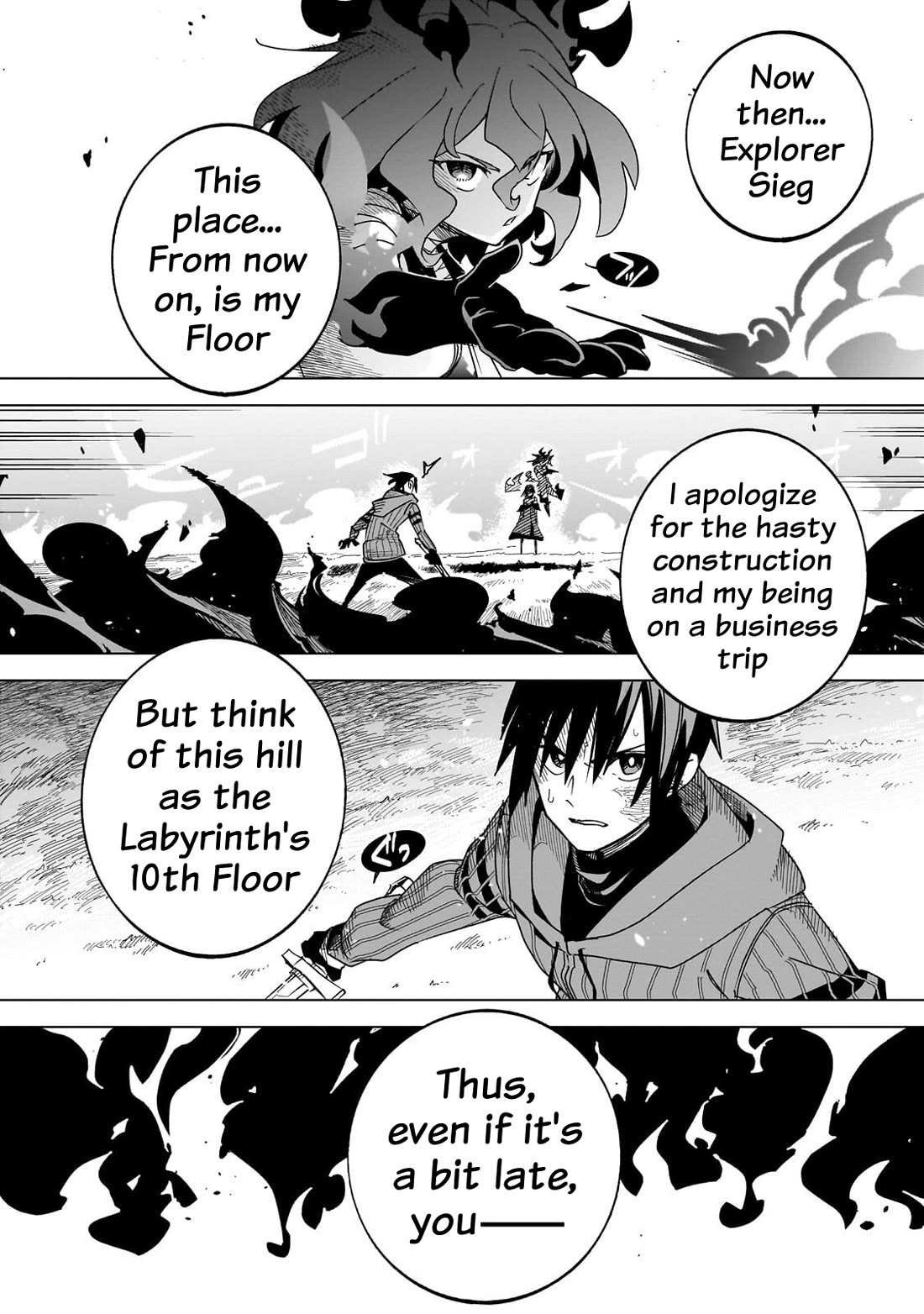 Let's Aim for the Deepest Part of the Otherworldly Labyrinth Chapter 46 page 12 - Chapter 46: At Last, The Hero Reaches The 10th Floor. The Monster has Awaited You For a Long, Long Time (1)