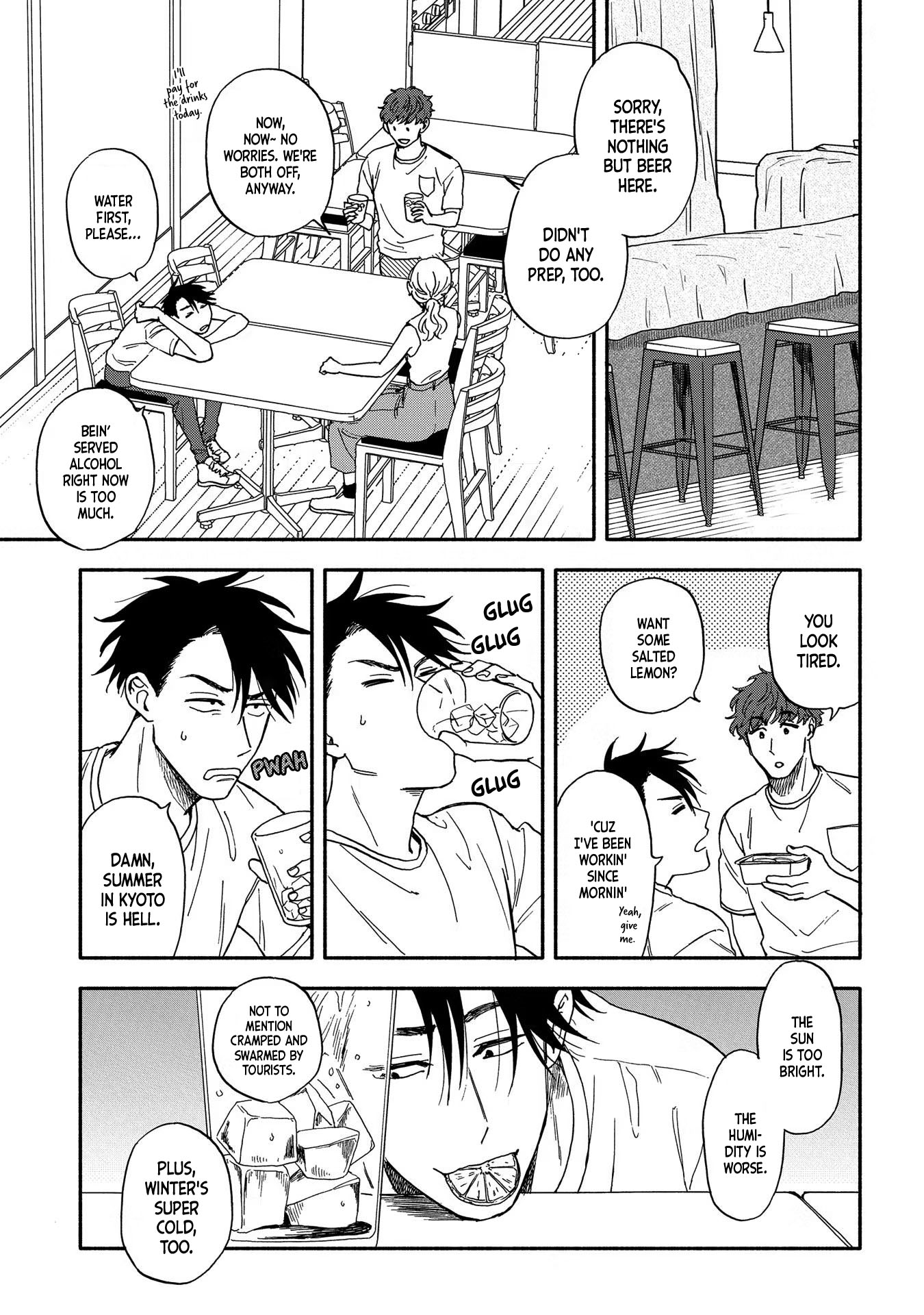 Let’s Get Drunk with Amber Dreams ~Amber Days and Golden Nights~ Chapter 4 page 7 - Chapter 4: Kamogawa is Fleeting Blues