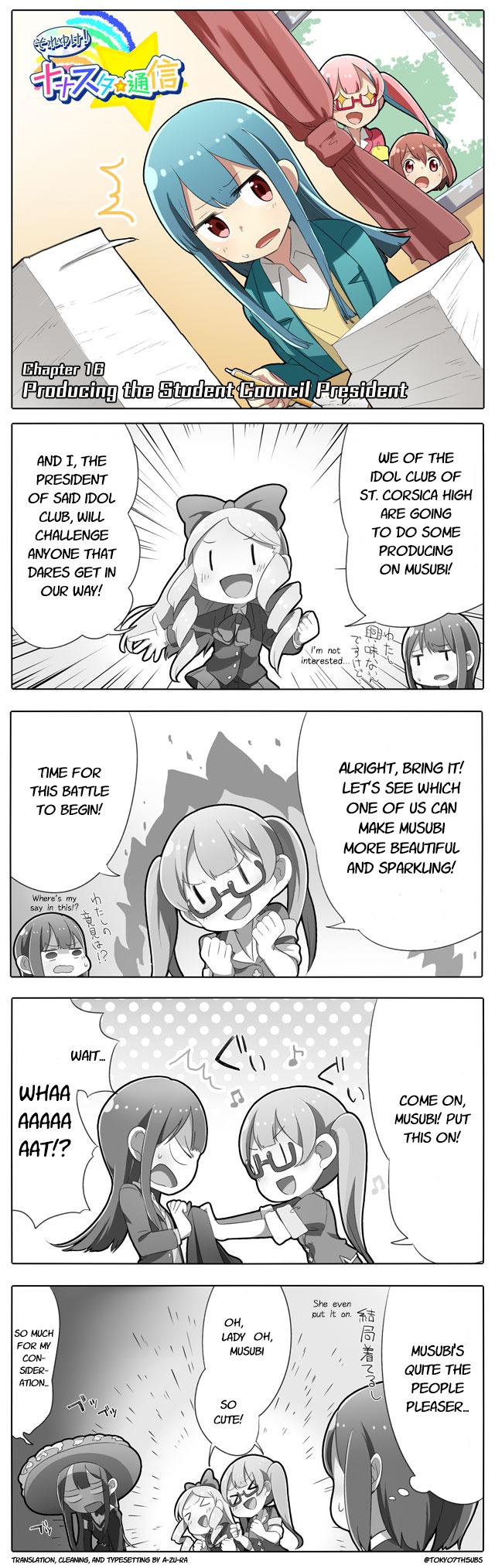 Let's Go! Nanastar Coms Chapter 16 page 1 - Chapter 16: Producing the Student Council President