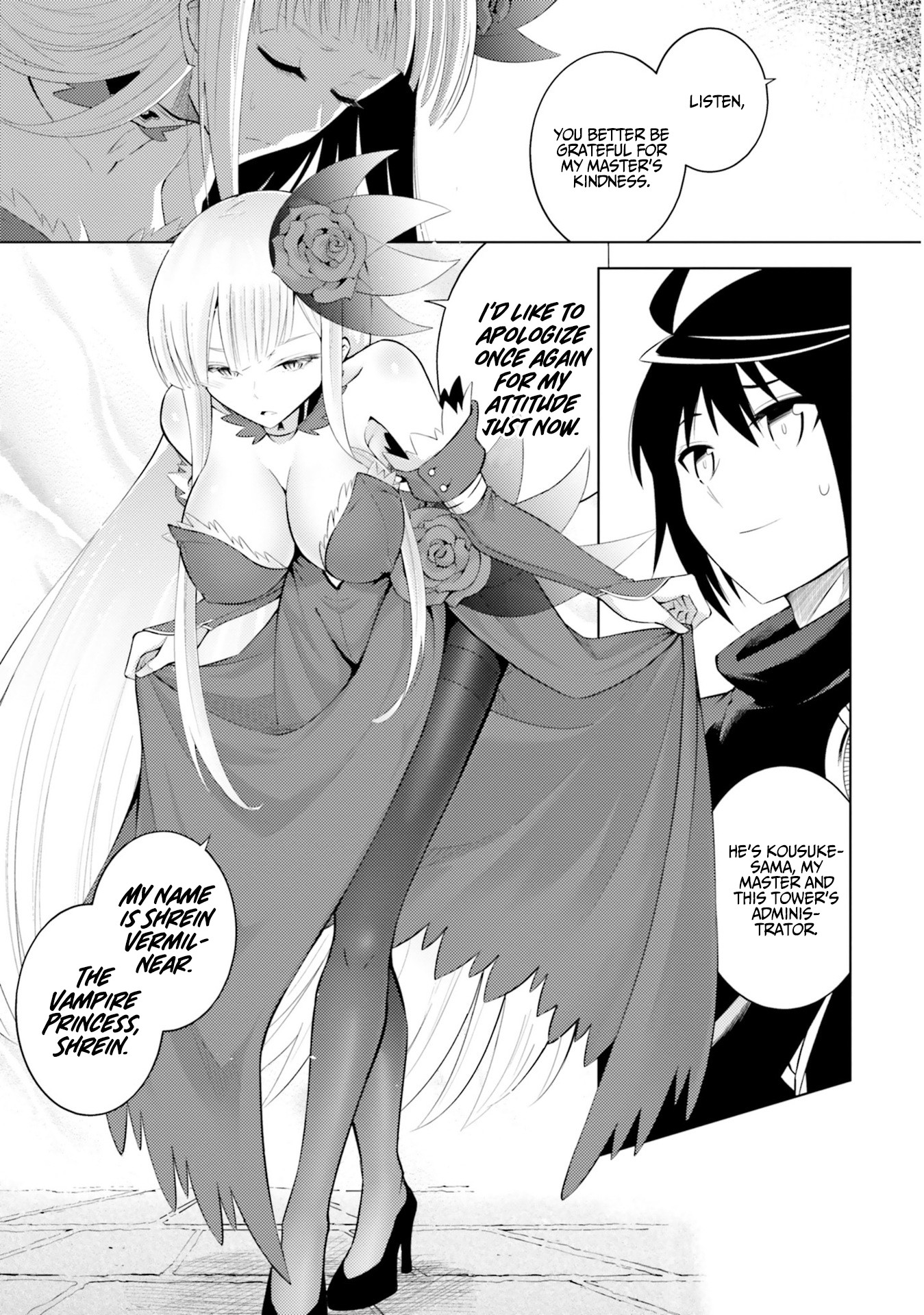 Let's Manage The Tower Chapter 7 page 21 - Chapter 7: The Seventh Floor: The High Elf and the Vampire Princess