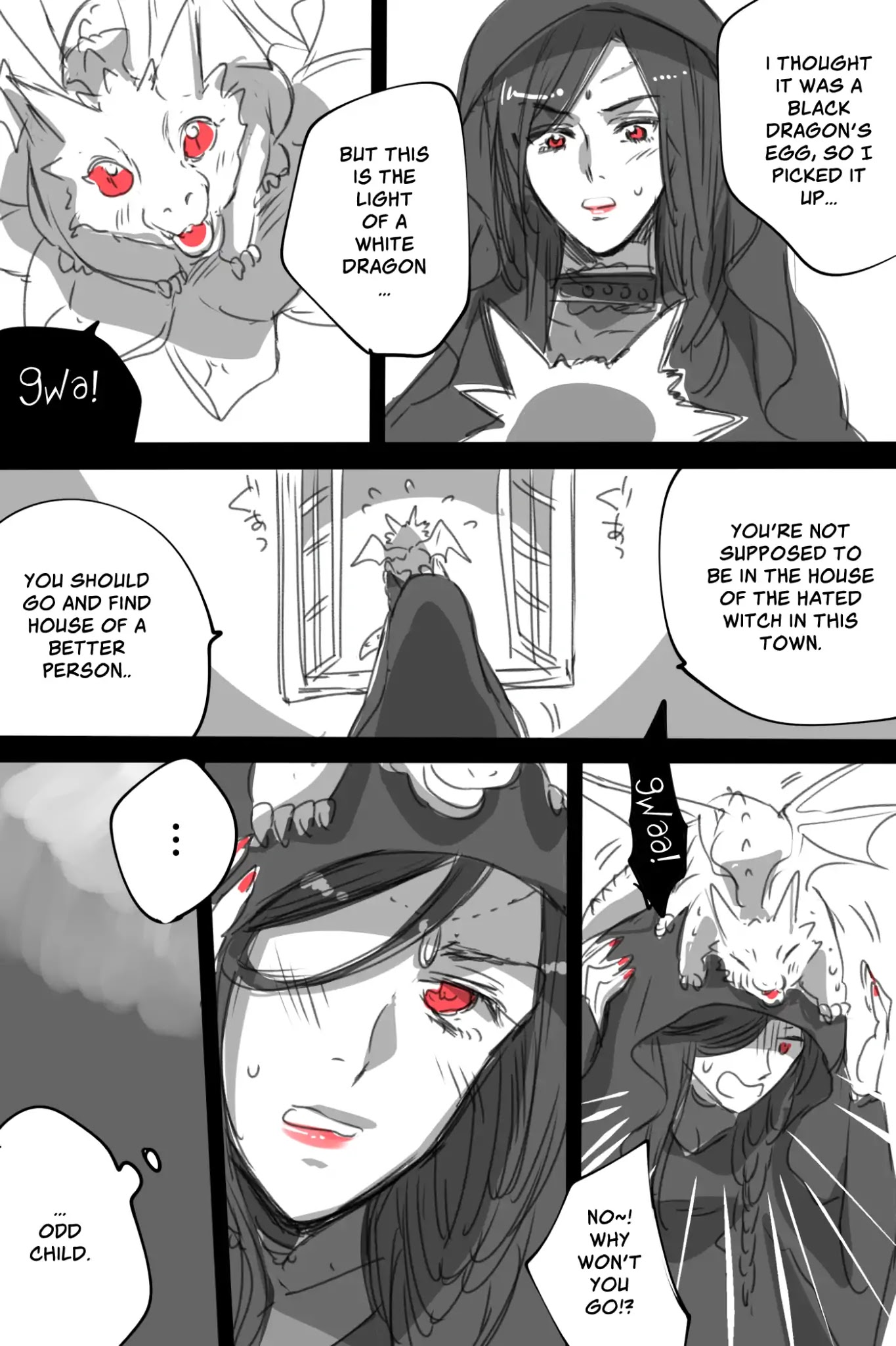Let's Meet at The Witches' Gathering Chapter 3 page 2 - Chapter 3: White Dragon and Witch (By Miyako Cak)