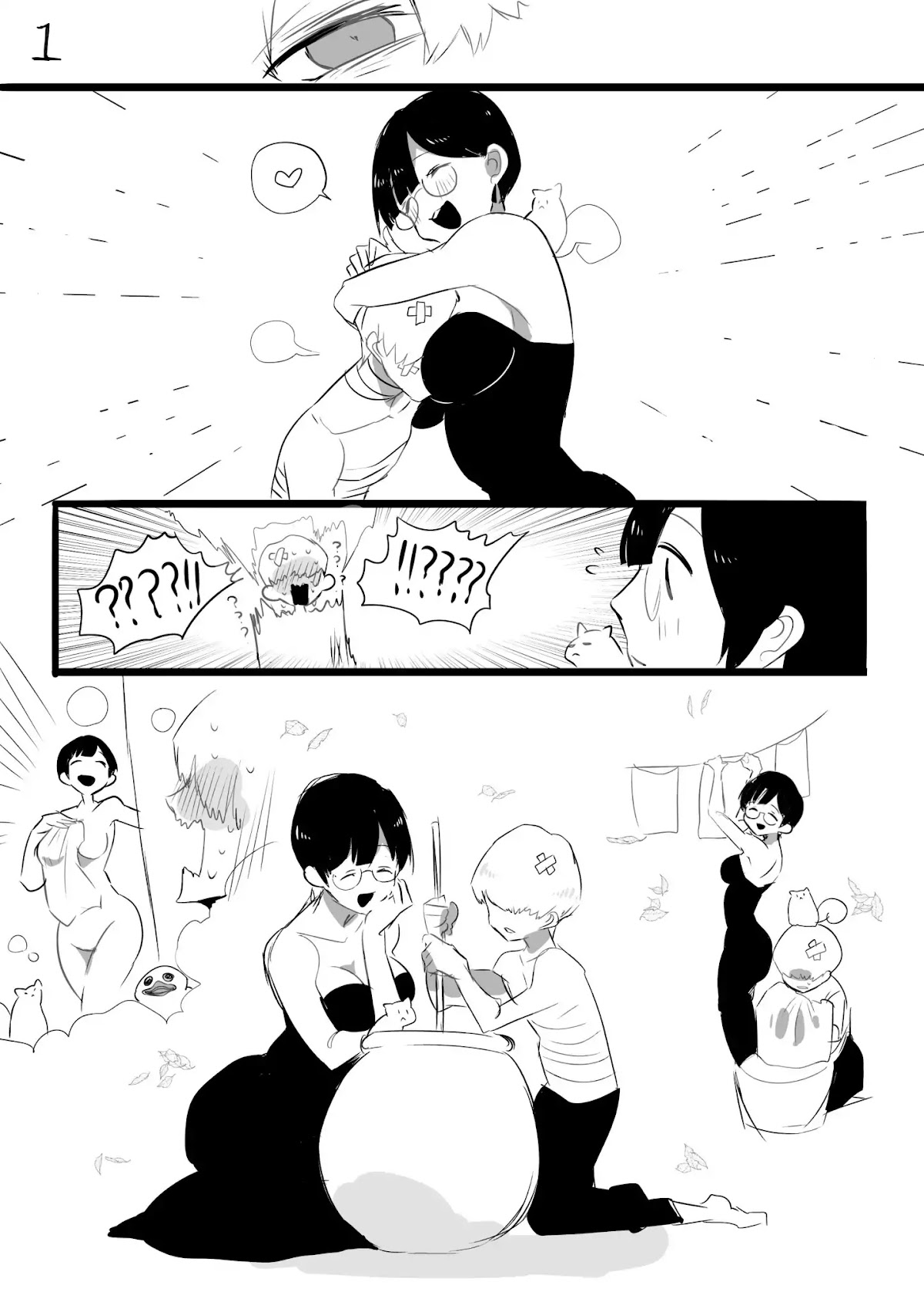 Let's Meet at The Witches' Gathering Chapter 4 page 1 - Chapter 4: A Story about Seriously Injured Boy and A Witch Who Embraced Him (By sakusya2honda)
