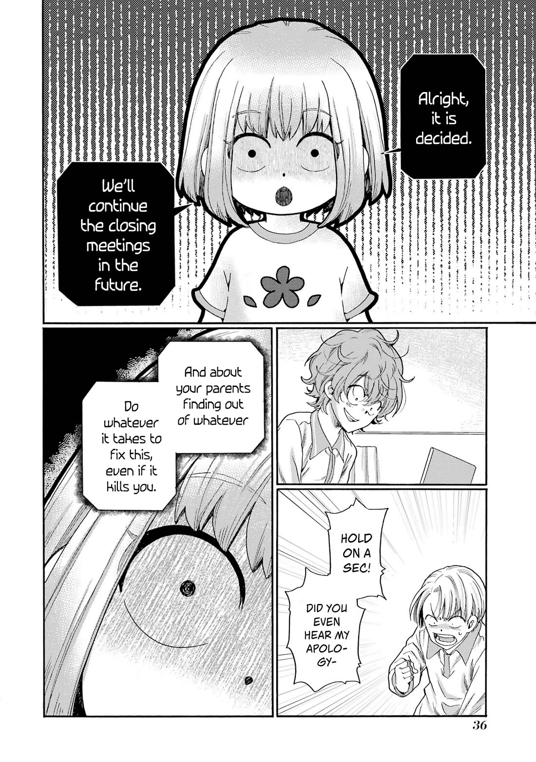 Let’s Start The Closing Meeting. ~ So Begins The Bullying Trial ~ Chapter 11 page 34 - Chapter 11: Punishments