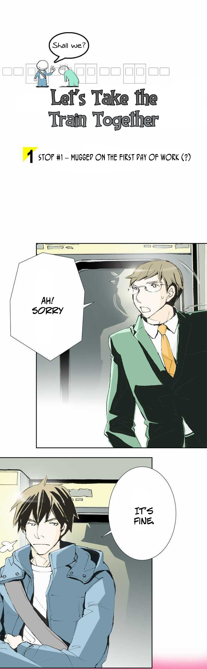 Let's Take the Train Together, Shall We? Chapter 1 page 4 - Chapter 1: Mugged on the First Day of Work
