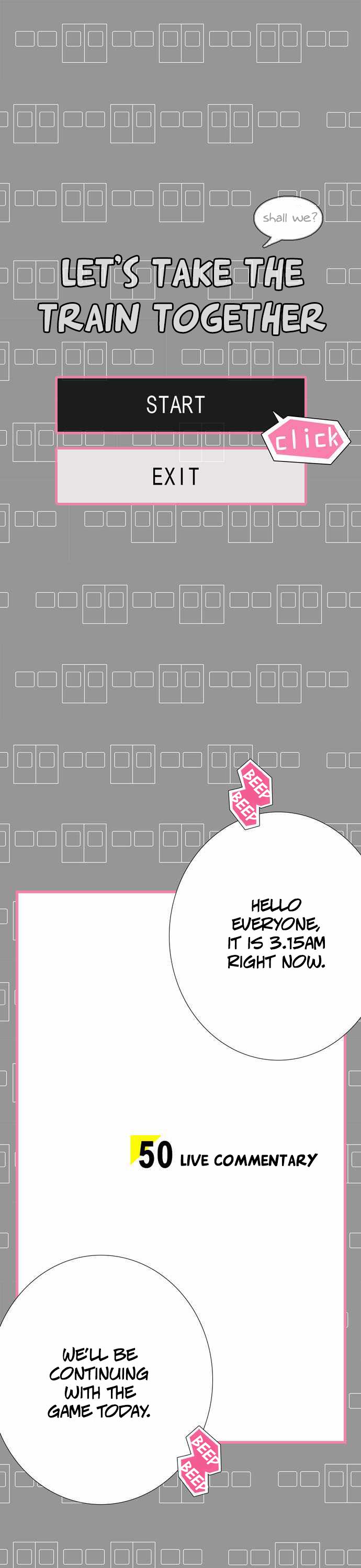 Let's Take the Train Together, Shall We? Chapter 50 page 2 - Chapter 50: Live Commentary