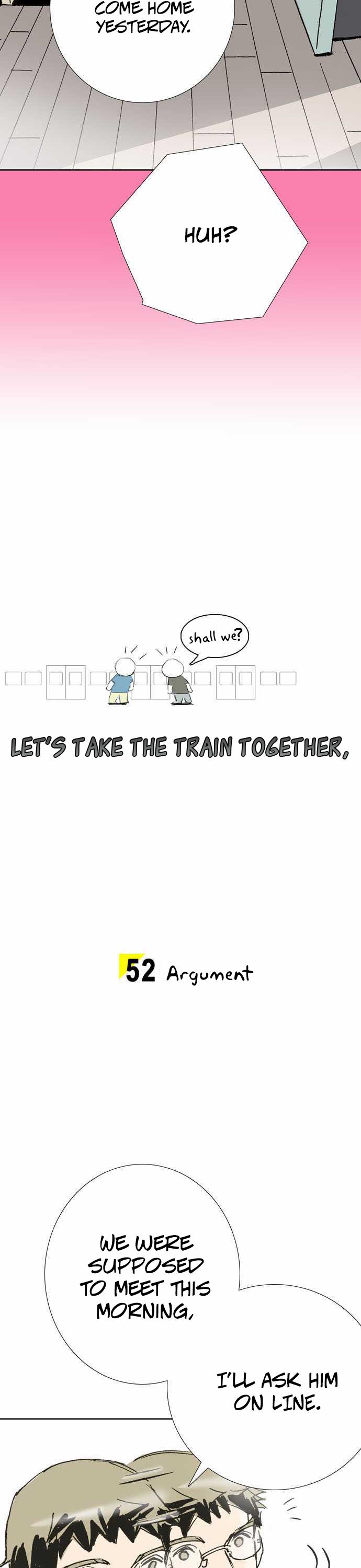 Let's Take the Train Together, Shall We? Chapter 52 page 3 - Chapter 52: Argument