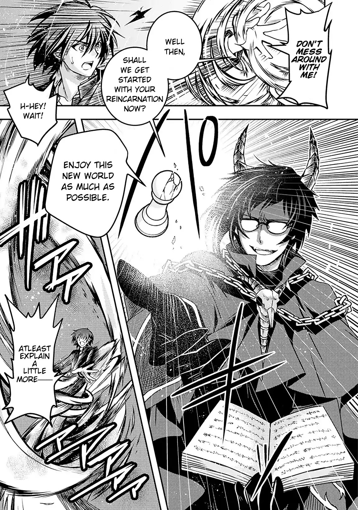 Level 1 no Saikyou kenja ~Noroi de sai kakyuu mahou shika tsukaenaikedo, kami no kanchigai de mugen no maryoku o te ni ire saikyou ni~ Chapter 1 page 13 - Chapter 1: The one who reincarnated me was the Evil God