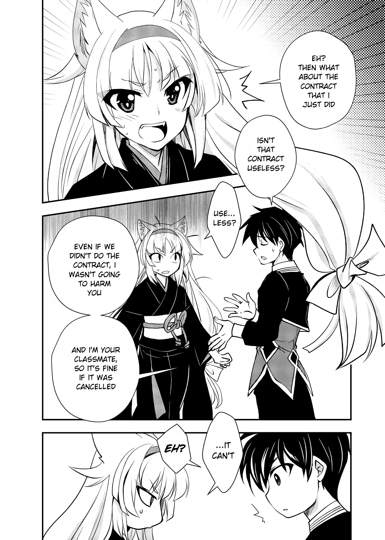 Level 1 no Saikyou kenja ~Noroi de sai kakyuu mahou shika tsukaenaikedo, kami no kanchigai de mugen no maryoku o te ni ire saikyou ni~ Chapter 10 page 8 - Chapter 10: My classmate became my pet
