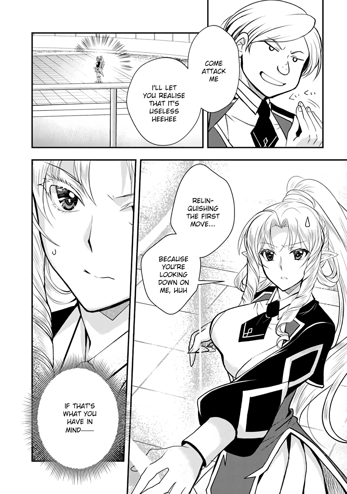 Level 1 no Saikyou kenja ~Noroi de sai kakyuu mahou shika tsukaenaikedo, kami no kanchigai de mugen no maryoku o te ni ire saikyou ni~ Chapter 13 page 4 - Chapter 13: My classmate was overwhelming