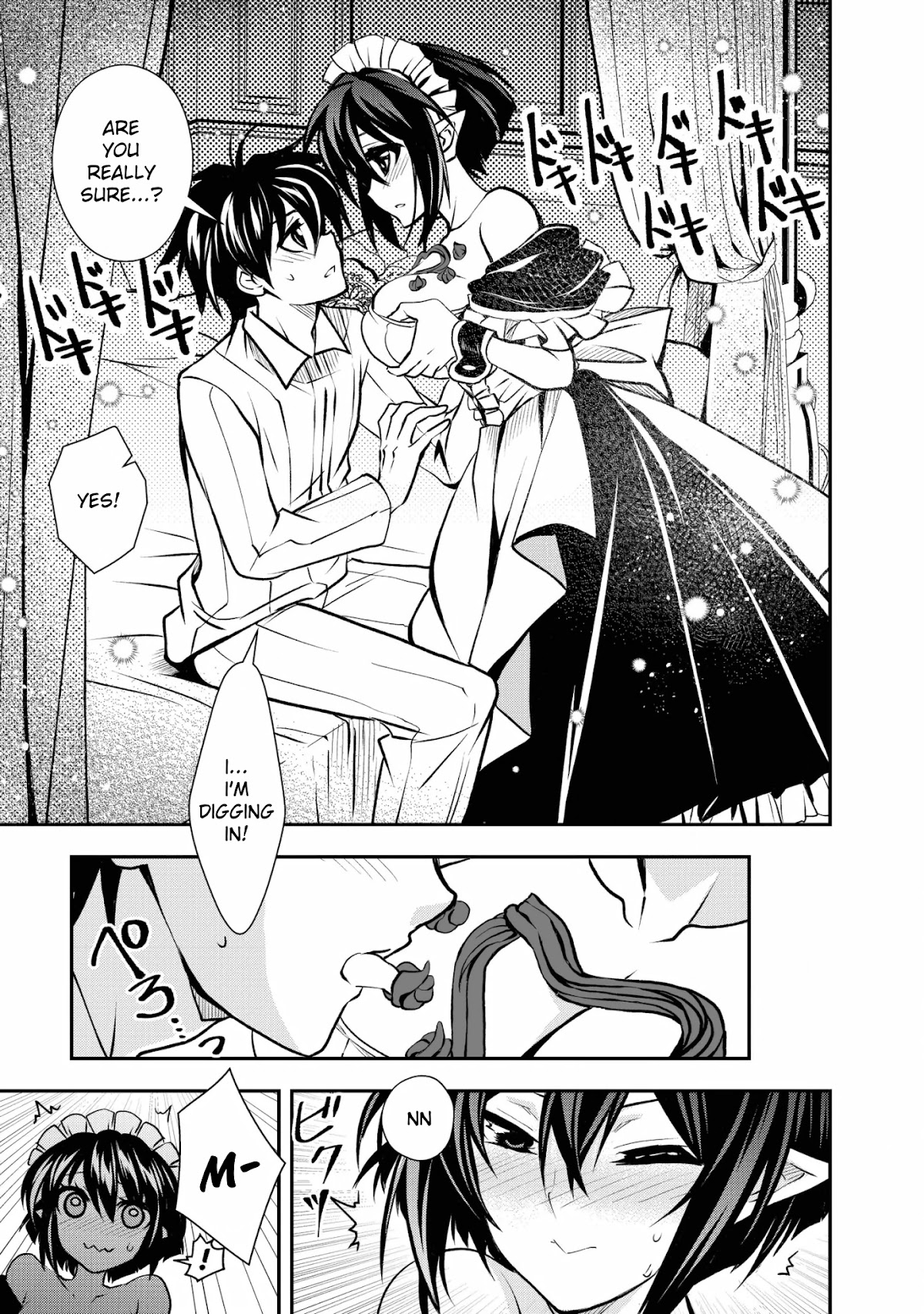 Level 1 no Saikyou kenja ~Noroi de sai kakyuu mahou shika tsukaenaikedo, kami no kanchigai de mugen no maryoku o te ni ire saikyou ni~ Chapter 16 page 17 - Chapter 16: My maid was very bold