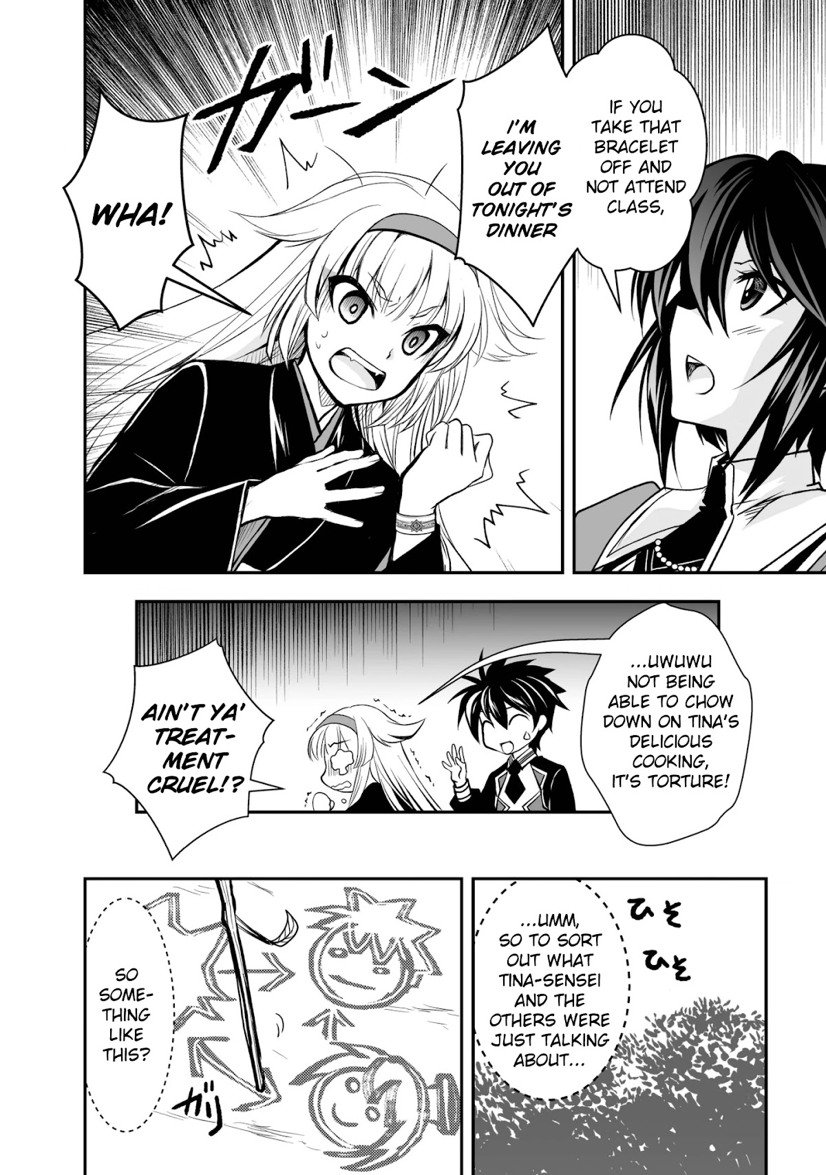 Level 1 no Saikyou kenja ~Noroi de sai kakyuu mahou shika tsukaenaikedo, kami no kanchigai de mugen no maryoku o te ni ire saikyou ni~ Chapter 18 page 10 - Chapter 18: Pair up and start the competition to slay the monsters!
