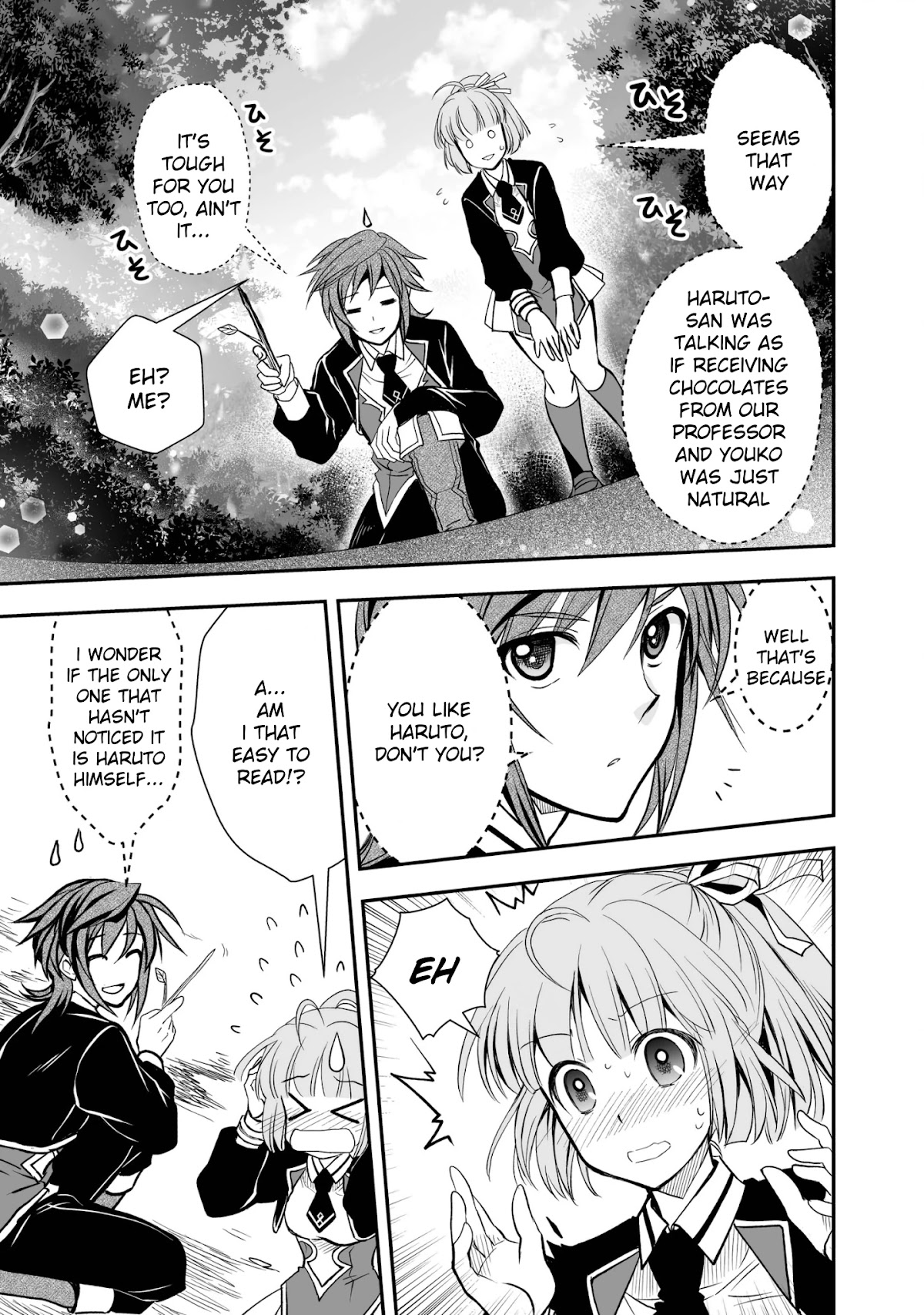 Level 1 no Saikyou kenja ~Noroi de sai kakyuu mahou shika tsukaenaikedo, kami no kanchigai de mugen no maryoku o te ni ire saikyou ni~ Chapter 18 page 11 - Chapter 18: Pair up and start the competition to slay the monsters!