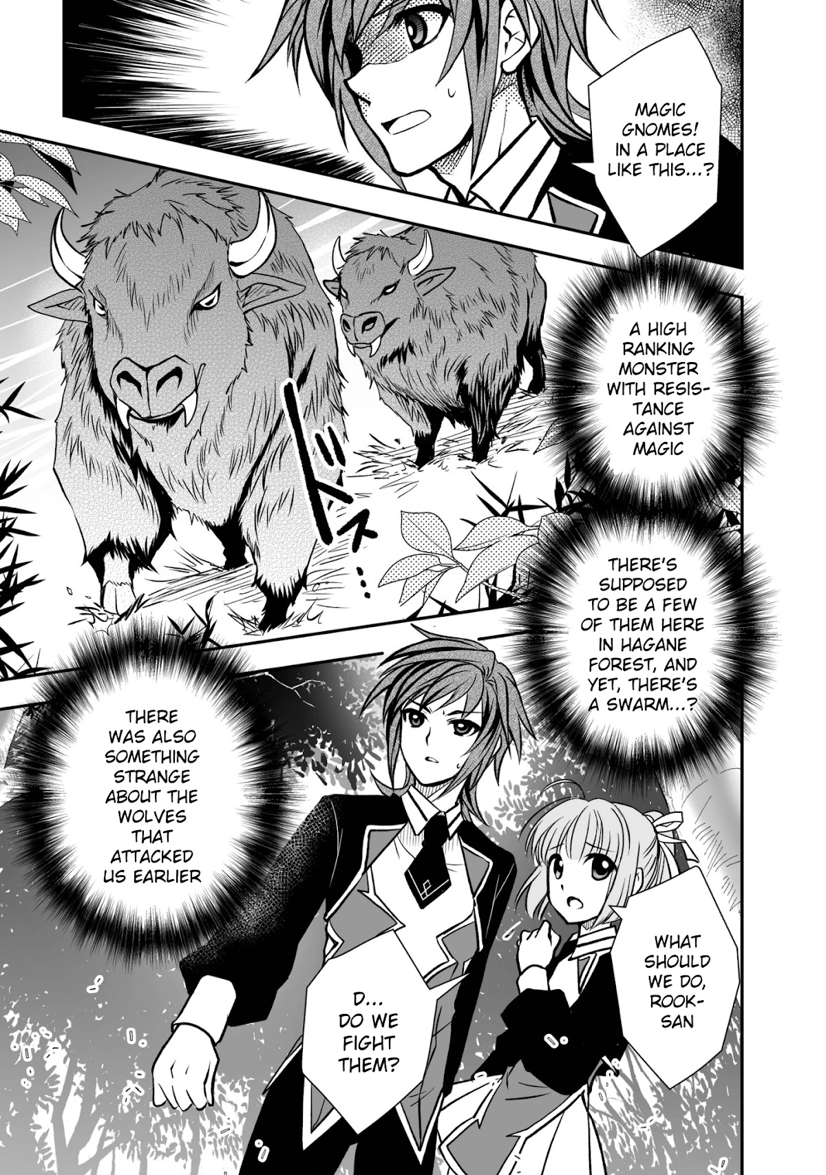 Level 1 no Saikyou kenja ~Noroi de sai kakyuu mahou shika tsukaenaikedo, kami no kanchigai de mugen no maryoku o te ni ire saikyou ni~ Chapter 18 page 17 - Chapter 18: Pair up and start the competition to slay the monsters!