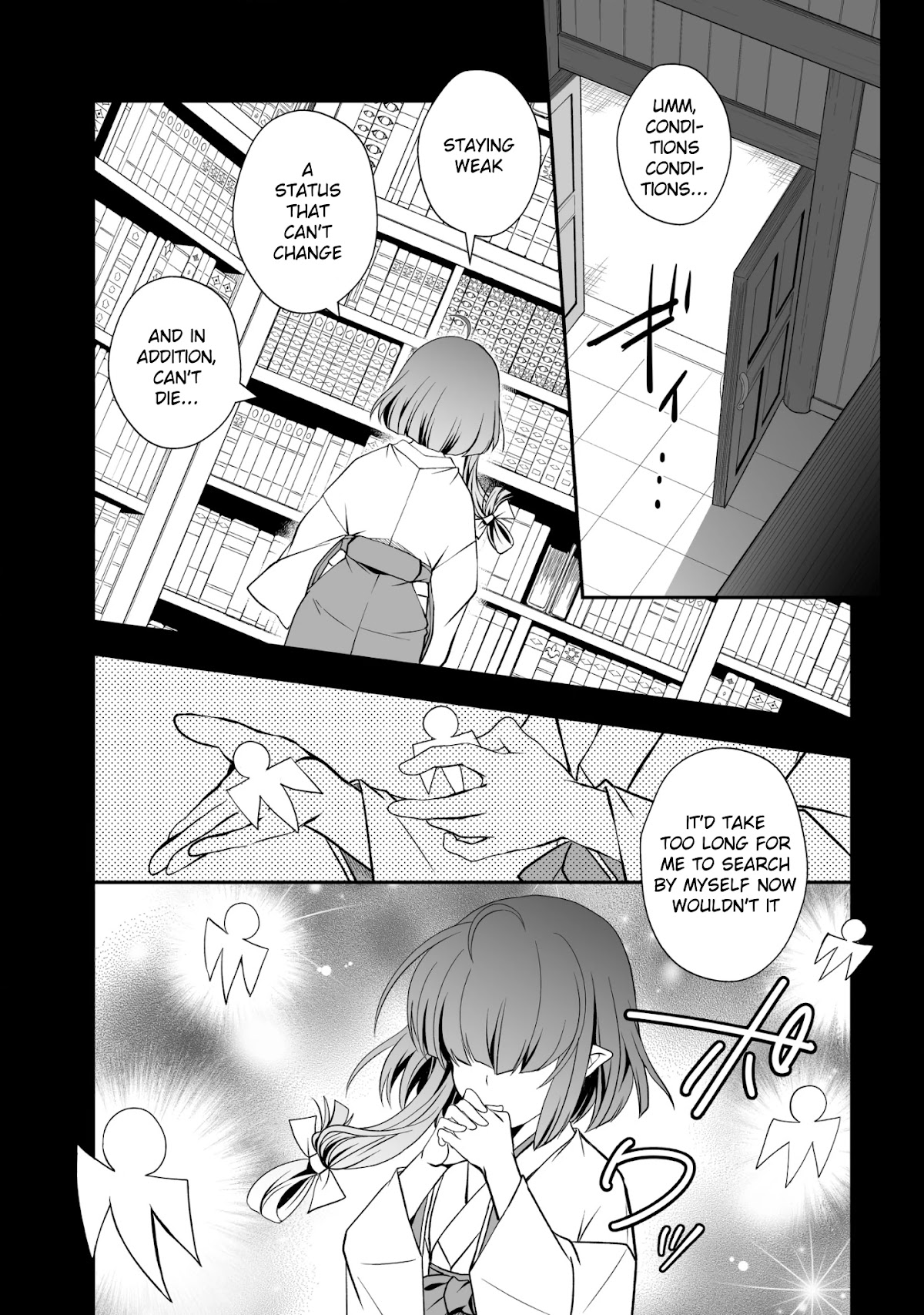 Level 1 no Saikyou kenja ~Noroi de sai kakyuu mahou shika tsukaenaikedo, kami no kanchigai de mugen no maryoku o te ni ire saikyou ni~ Chapter 19 page 4 - Chapter 19: Within that cute figure, hides a certain malice